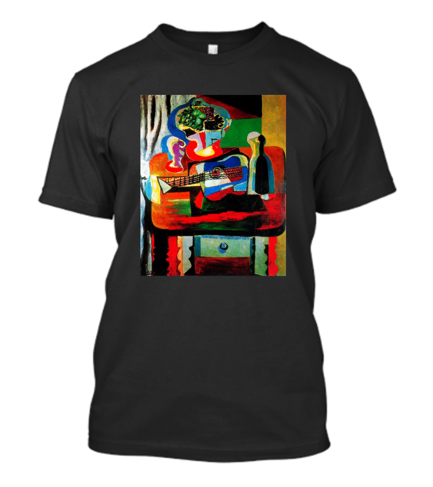 High Resolution Guitar Fruit Dish Bottle Glass T-Shirt
