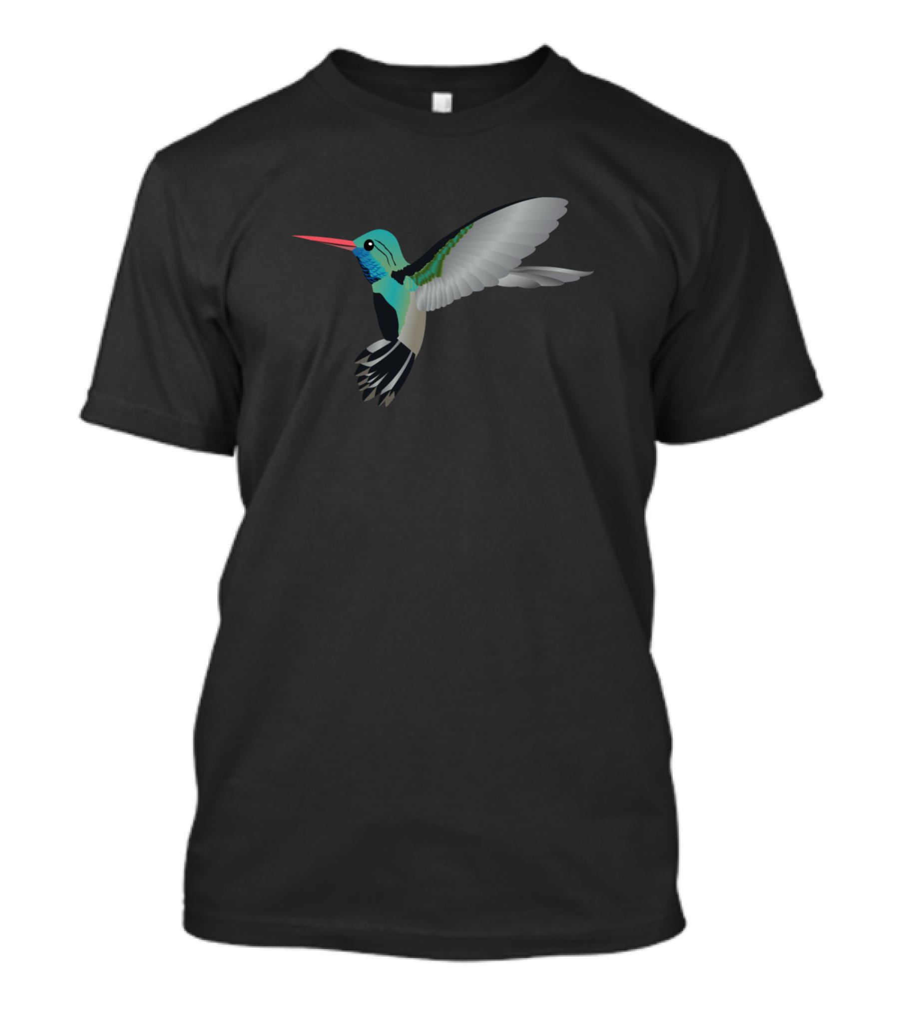 Humming Bird Blue Flight Of Serenity T-Shirt