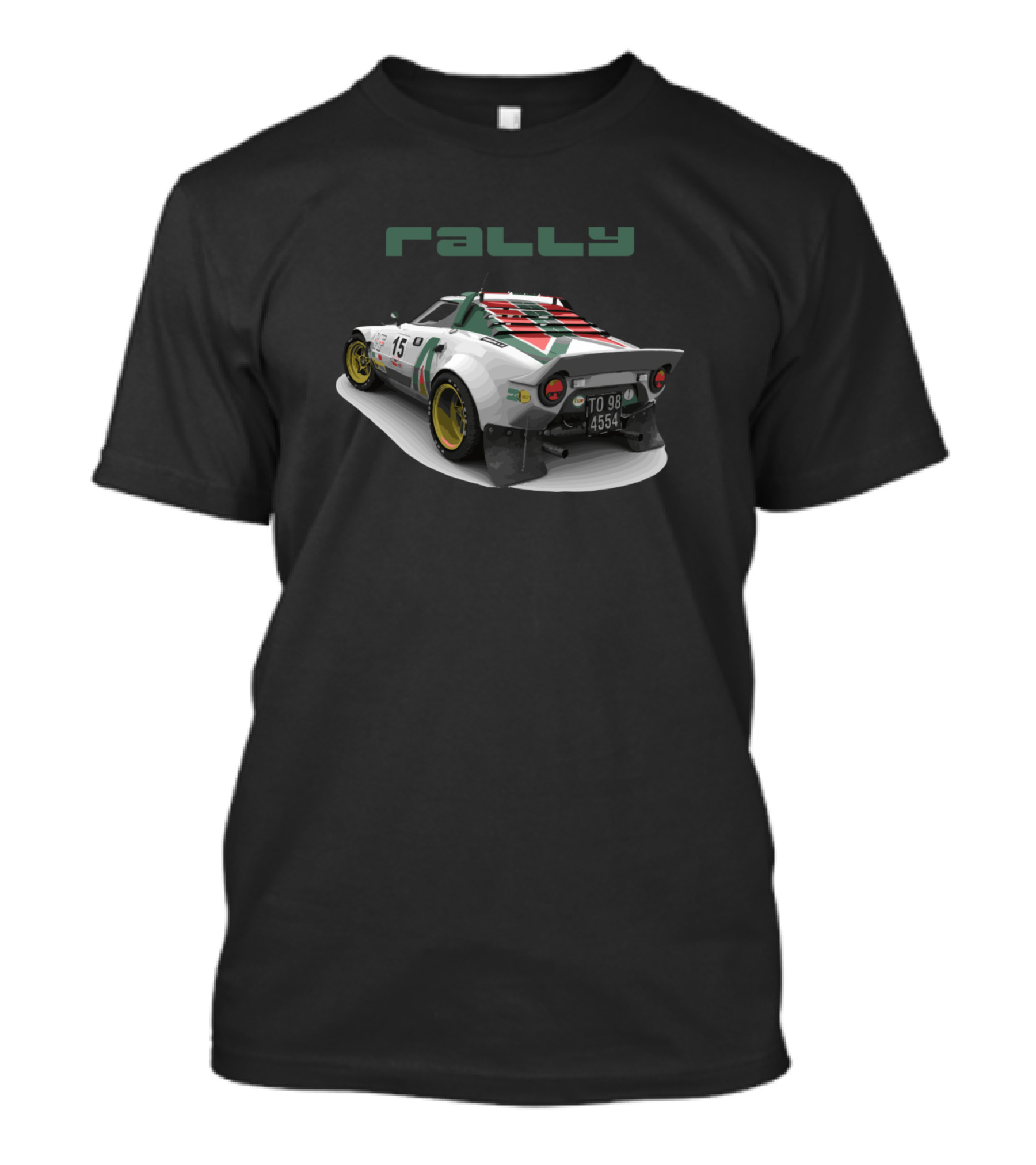 Rally Lancia Stratos HF 15 Racing Car T-Shirt