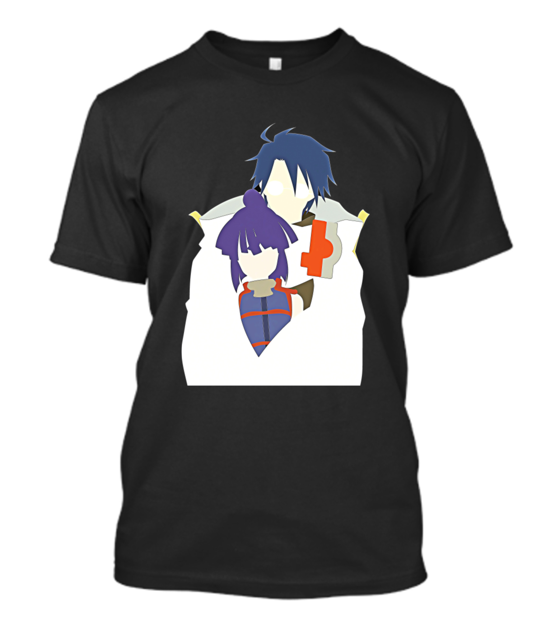 Log Horizon Characters Minimalist Silhouette Duo T-Shirt