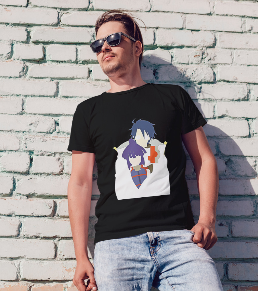 Log Horizon Characters Minimalist Silhouette Duo T-Shirt