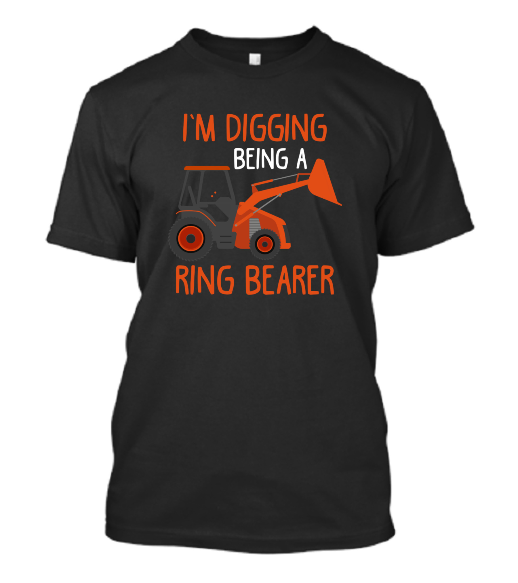 I'm Digging Being A Ring Bearer Tractor Lover Wedding Kid T-Shirt