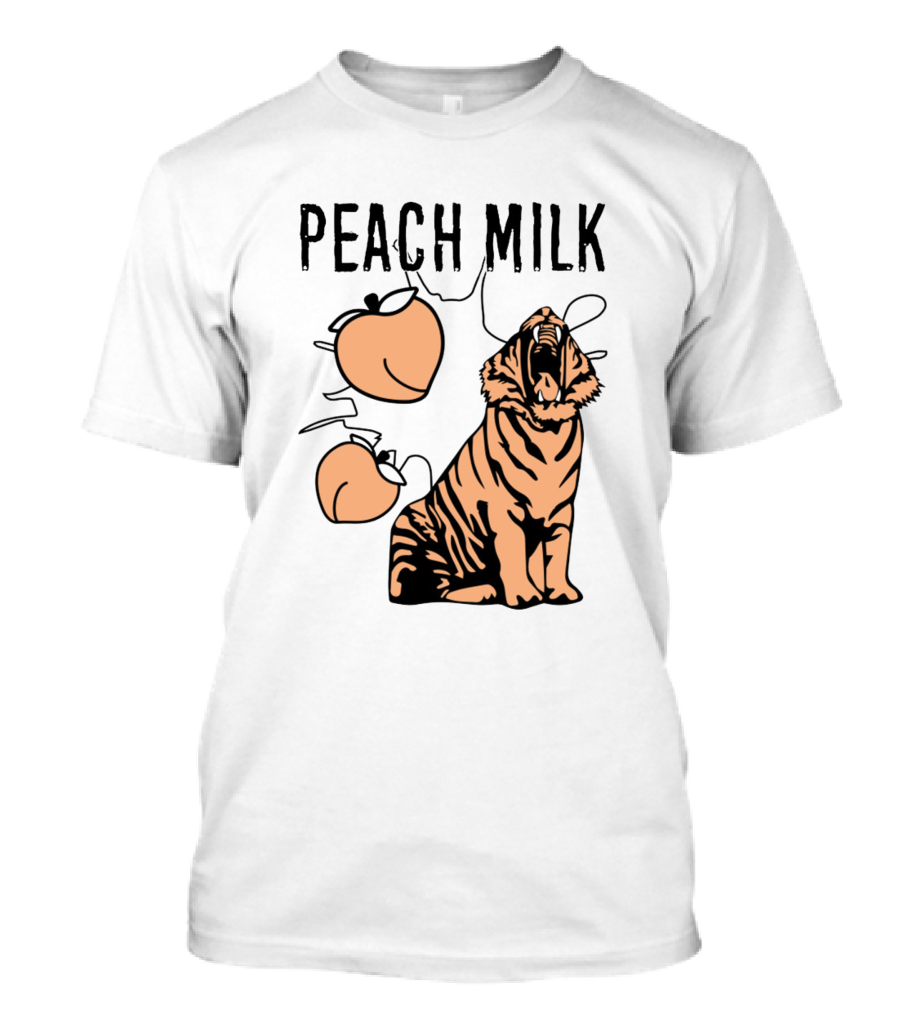 Peach Milk Tiger Japan Cute Kawaii Tiger And Peaches T-Shirt