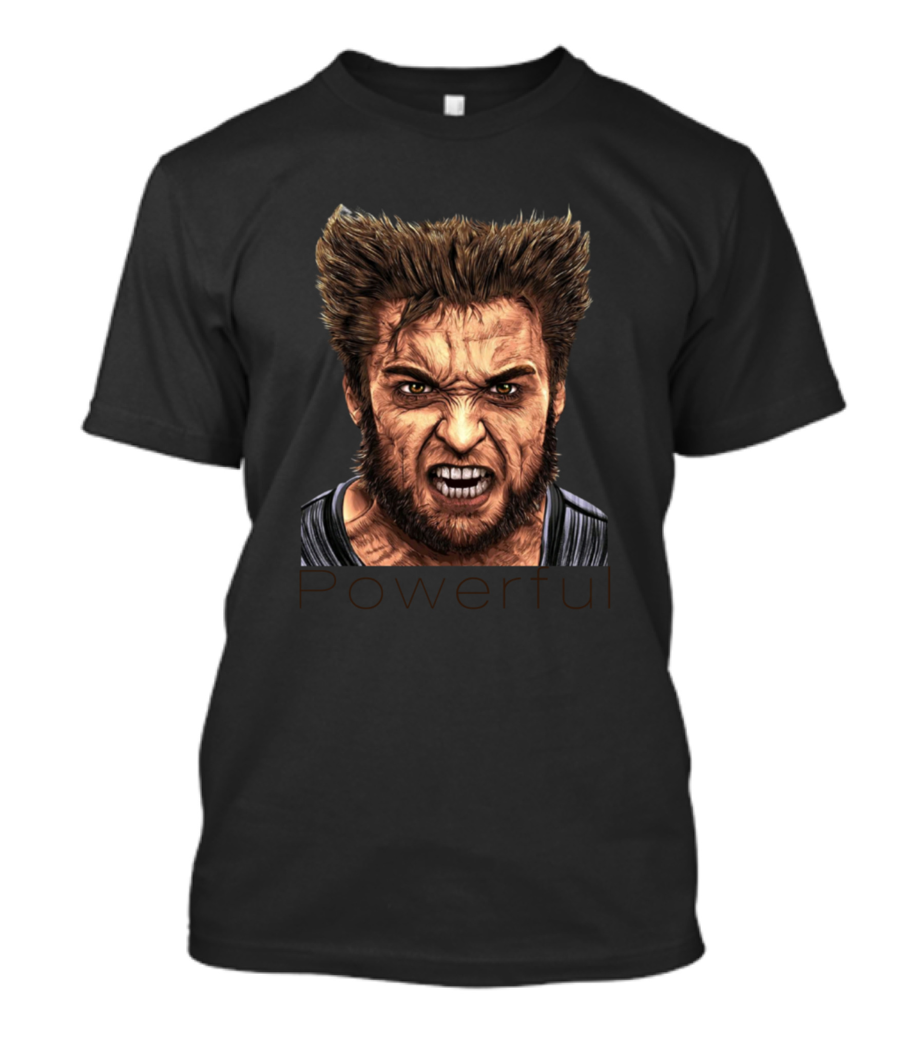 Powerful Wolverine Fierce Expression T-Shirt