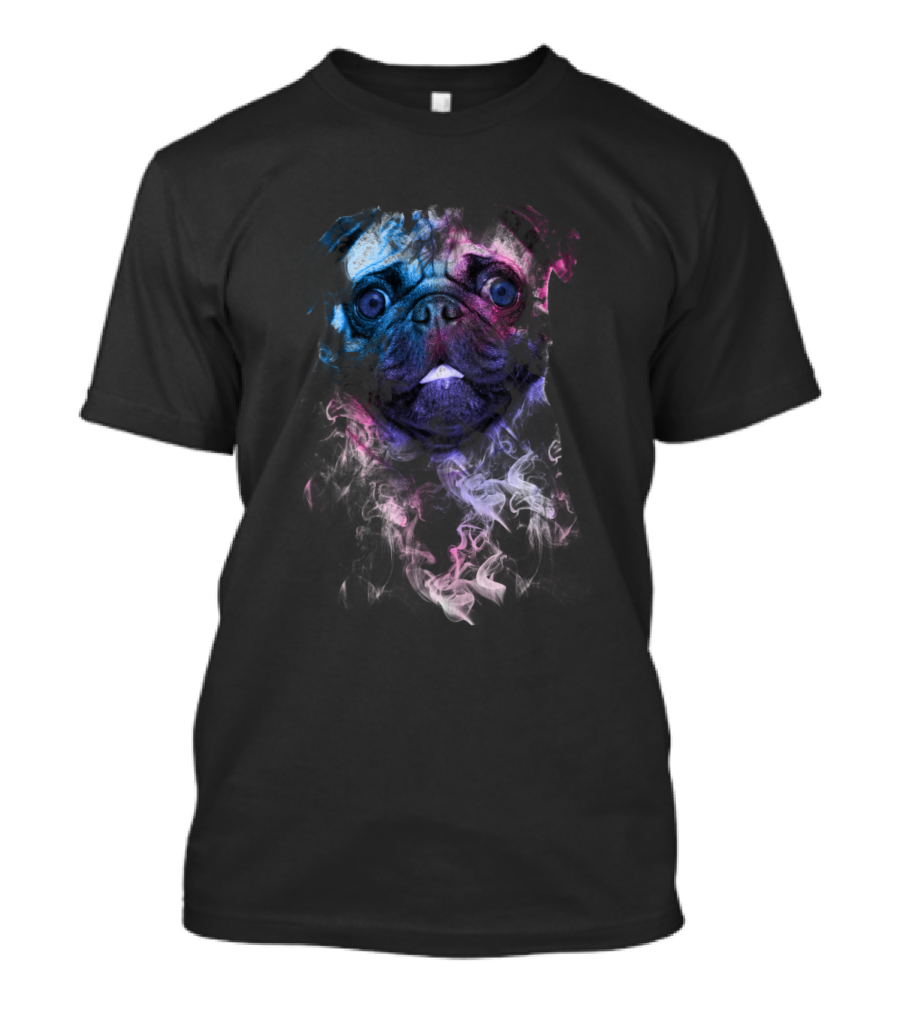 Pug In The Smoke Bilcos Designs Trippy Vapor T-Shirt