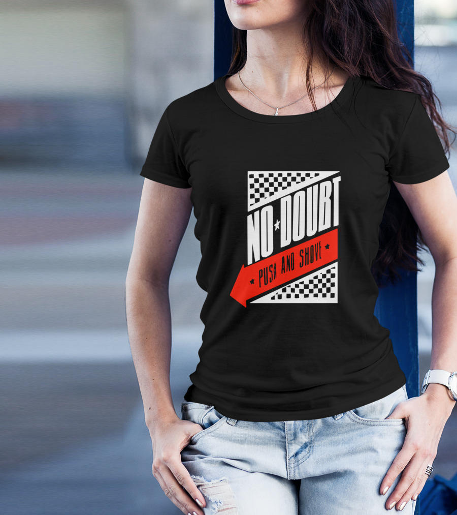 No Doubt Push And Shove Checkered Arrow Band T-Shirt