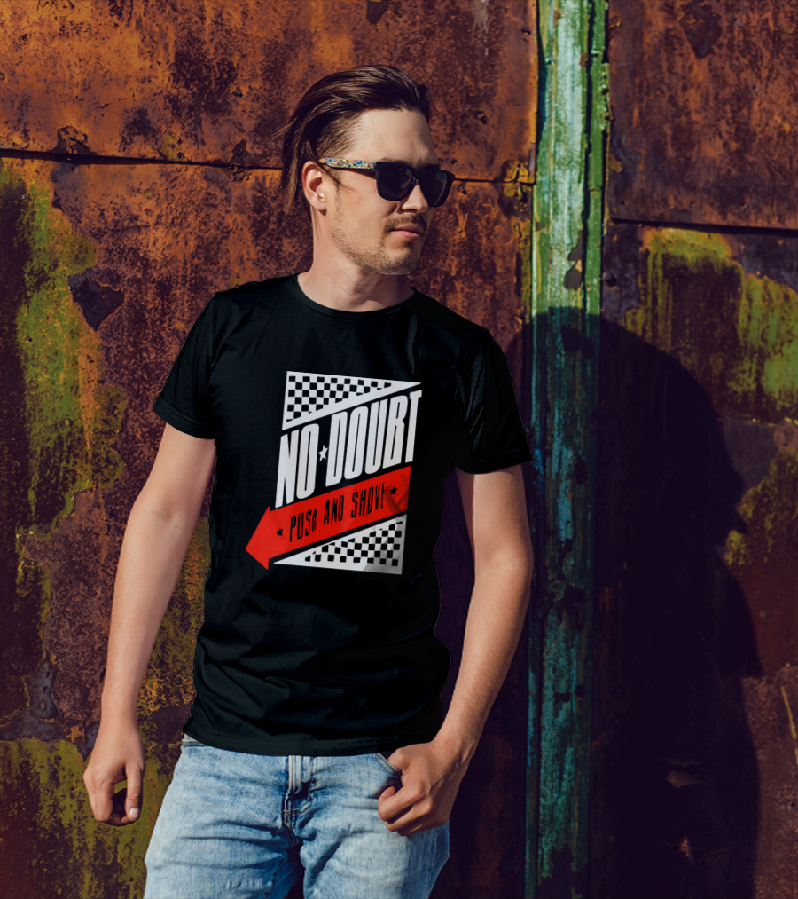 No Doubt Push And Shove Checkered Arrow Band T-Shirt