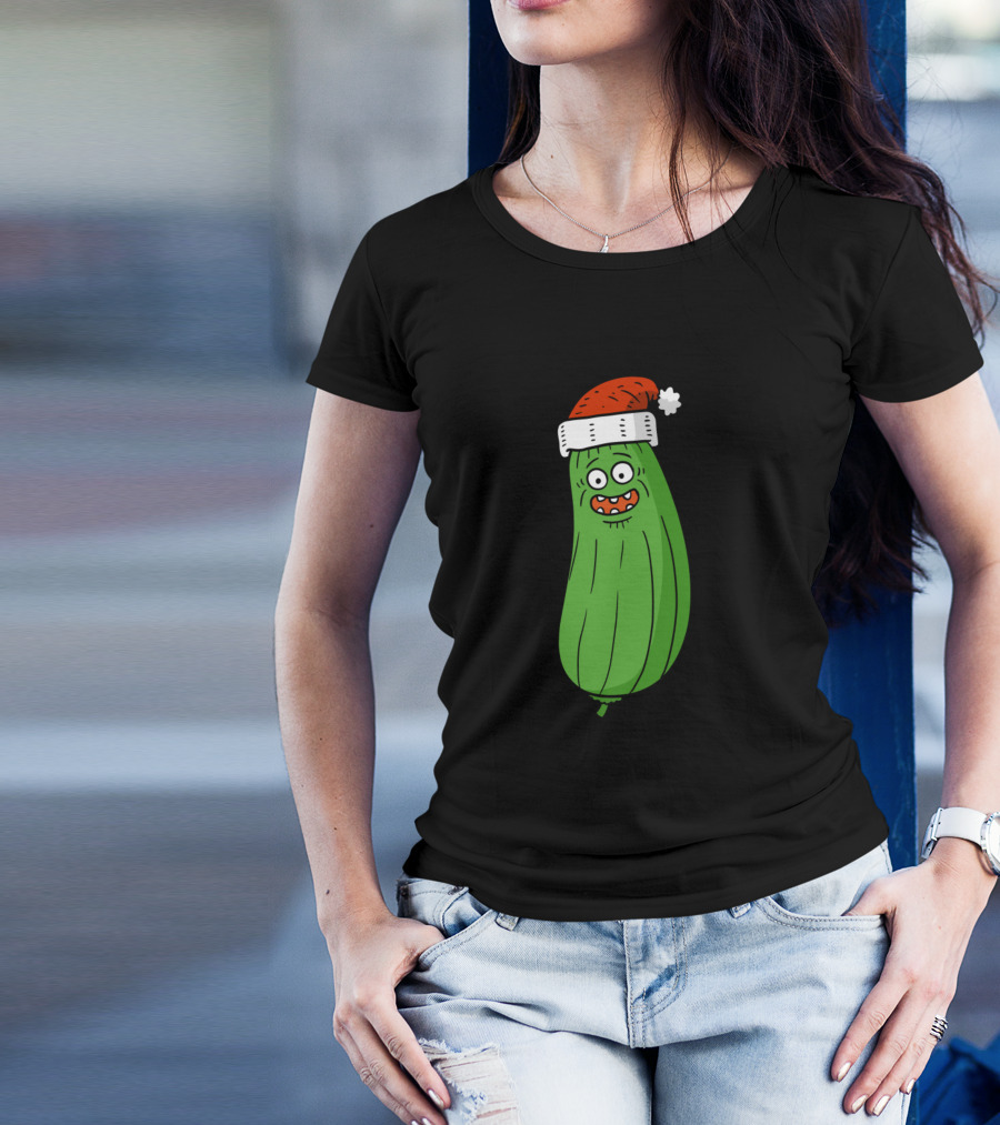 Santa Pickle Rick Holiday Fun T-Shirt