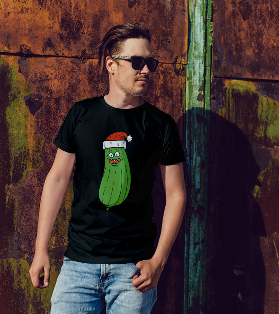Santa Pickle Rick Holiday Fun T-Shirt