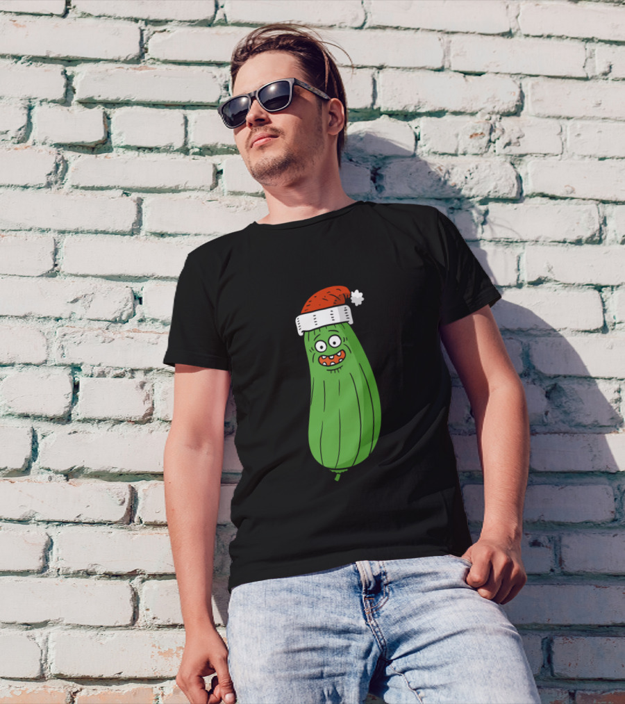 Santa Pickle Rick Holiday Fun T-Shirt