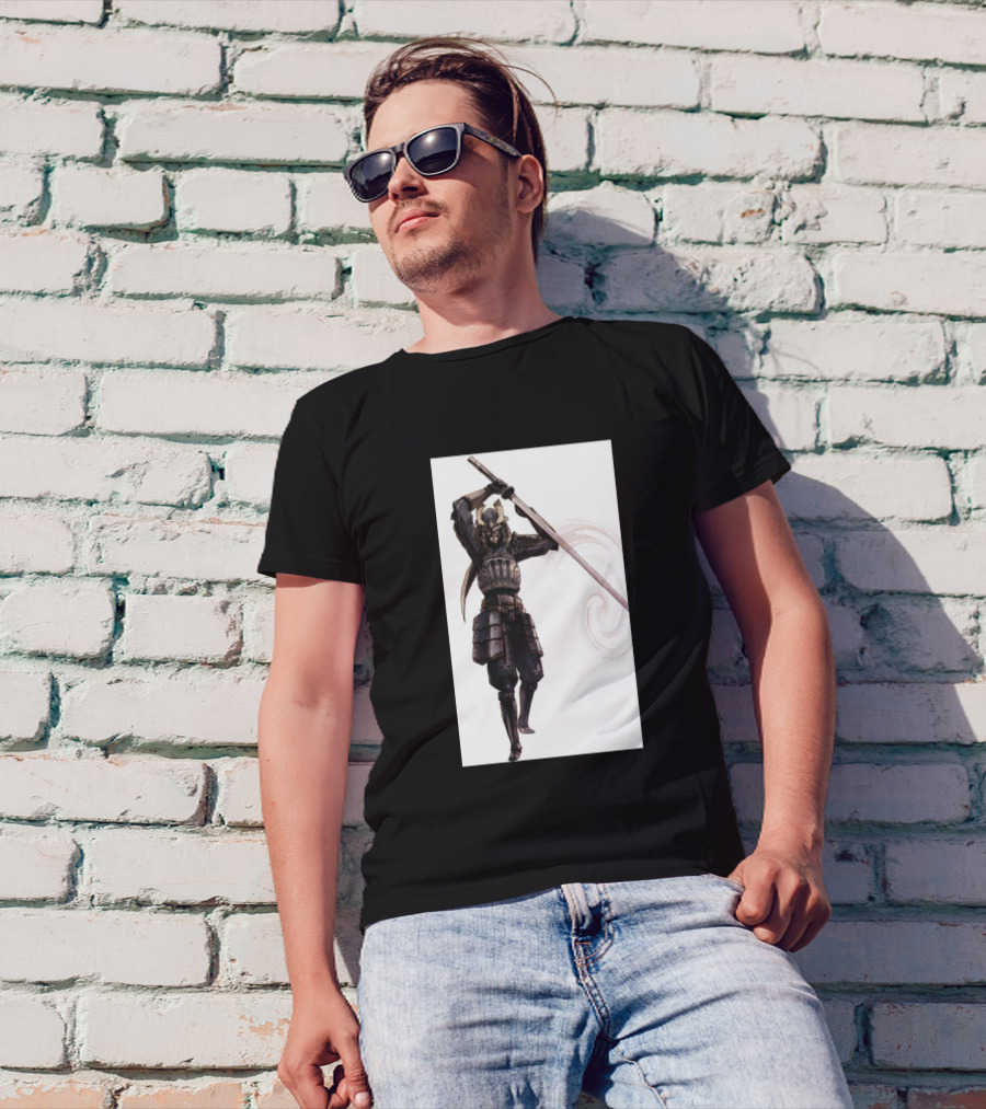 Sarumay Samurai Warrior With Sword T-Shirt