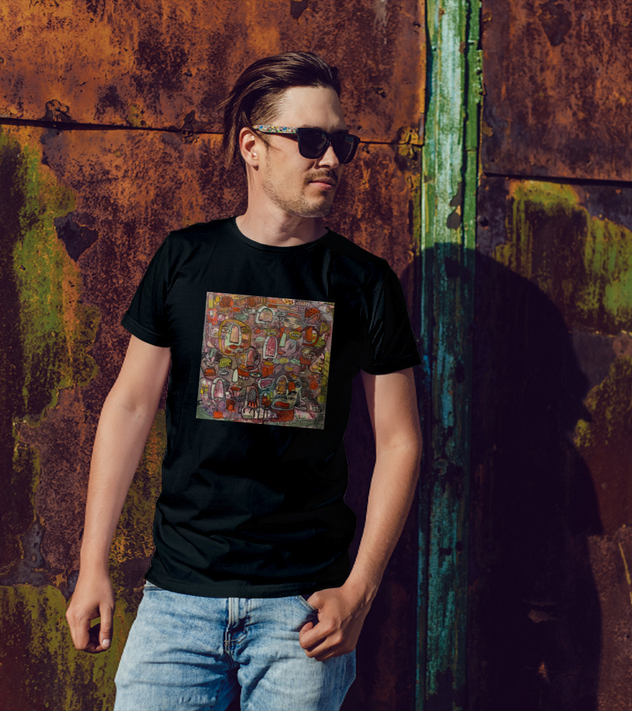 Side Effects Abstract Faces T-Shirt