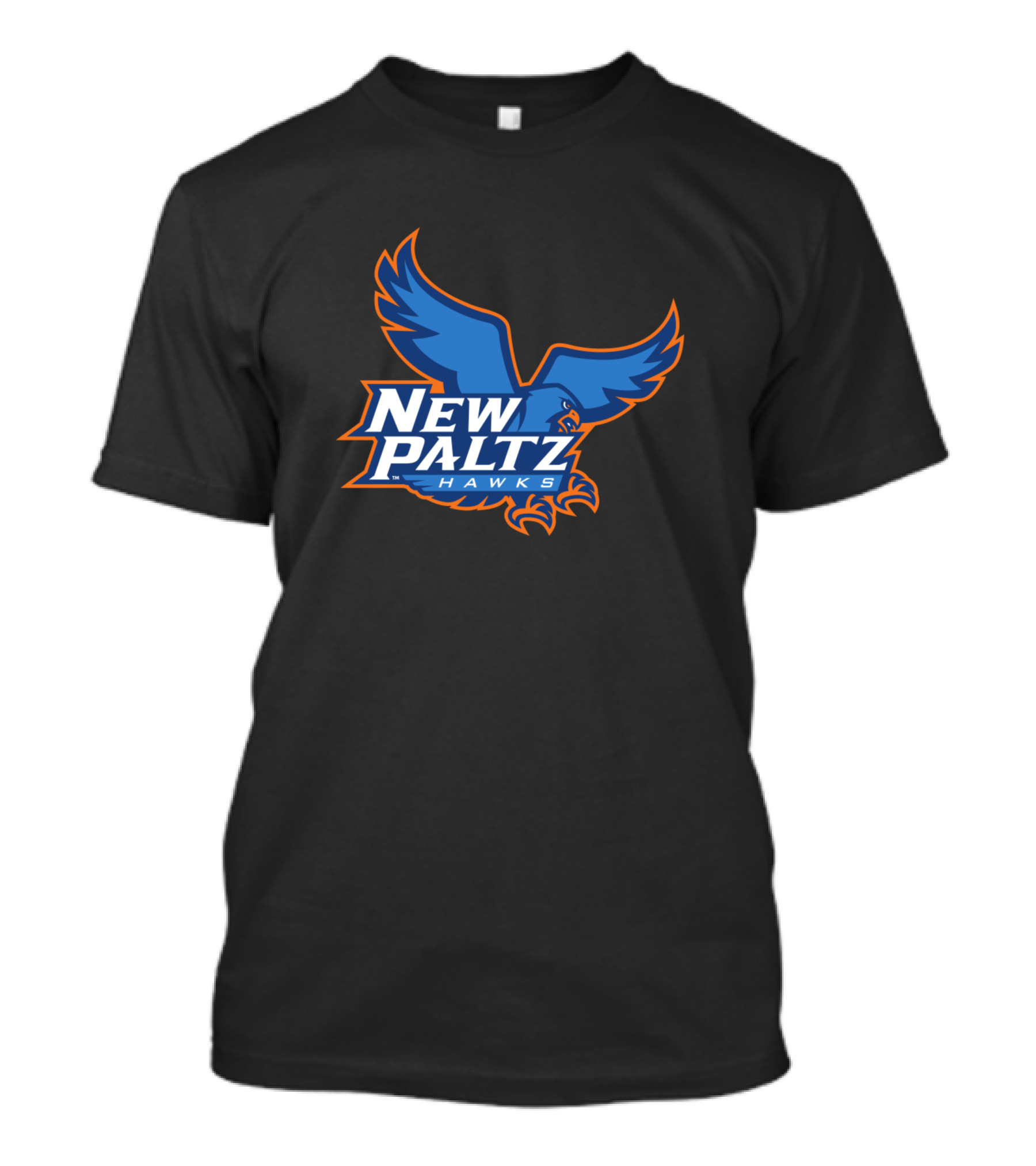 New Paltz Hawks Blue Orange T-Shirt