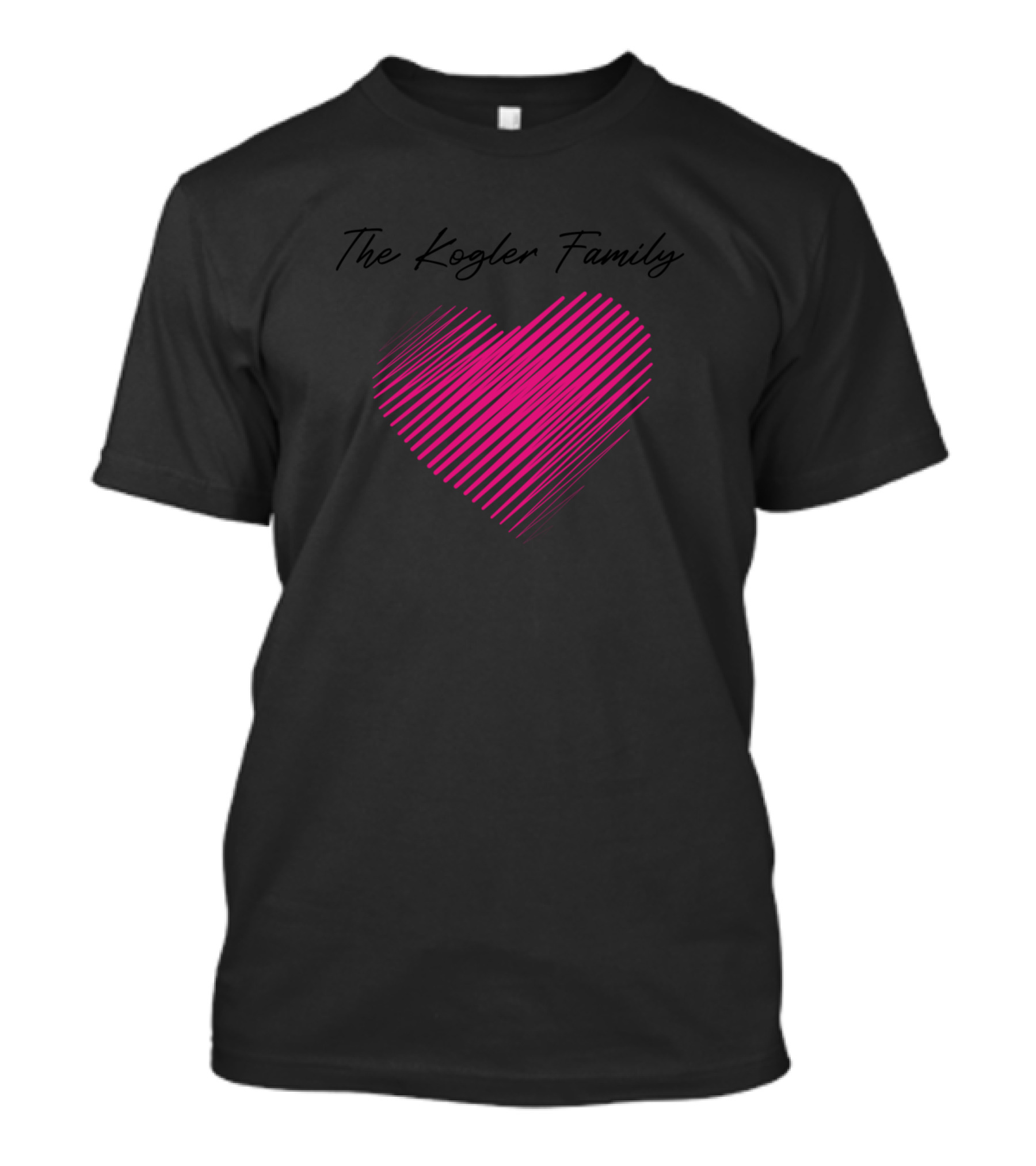 The Kogler Family Heart Love My Family Name Birthday T-Shirt