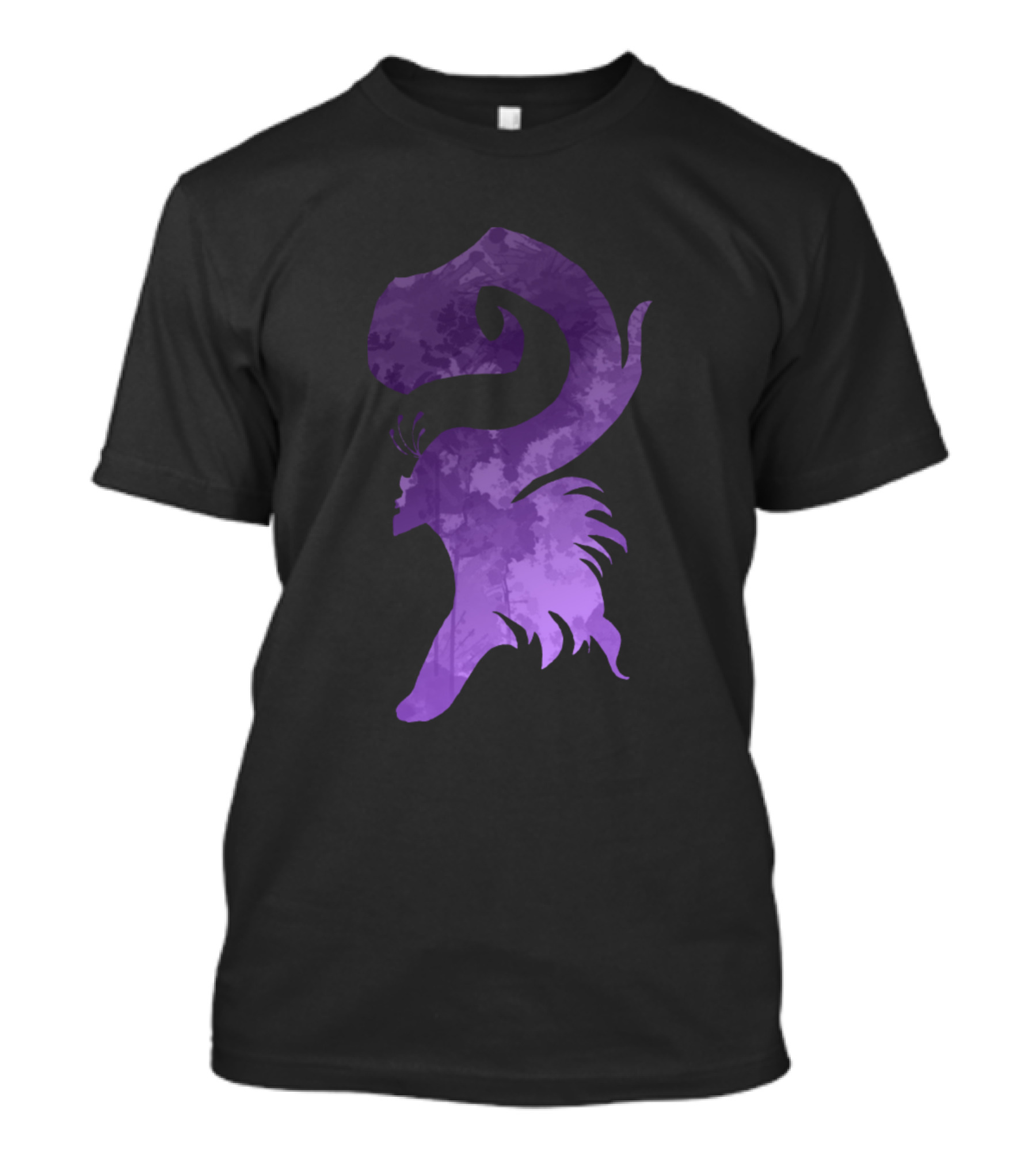 Disney Maleficent Silhouette Purple Villain T-Shirt