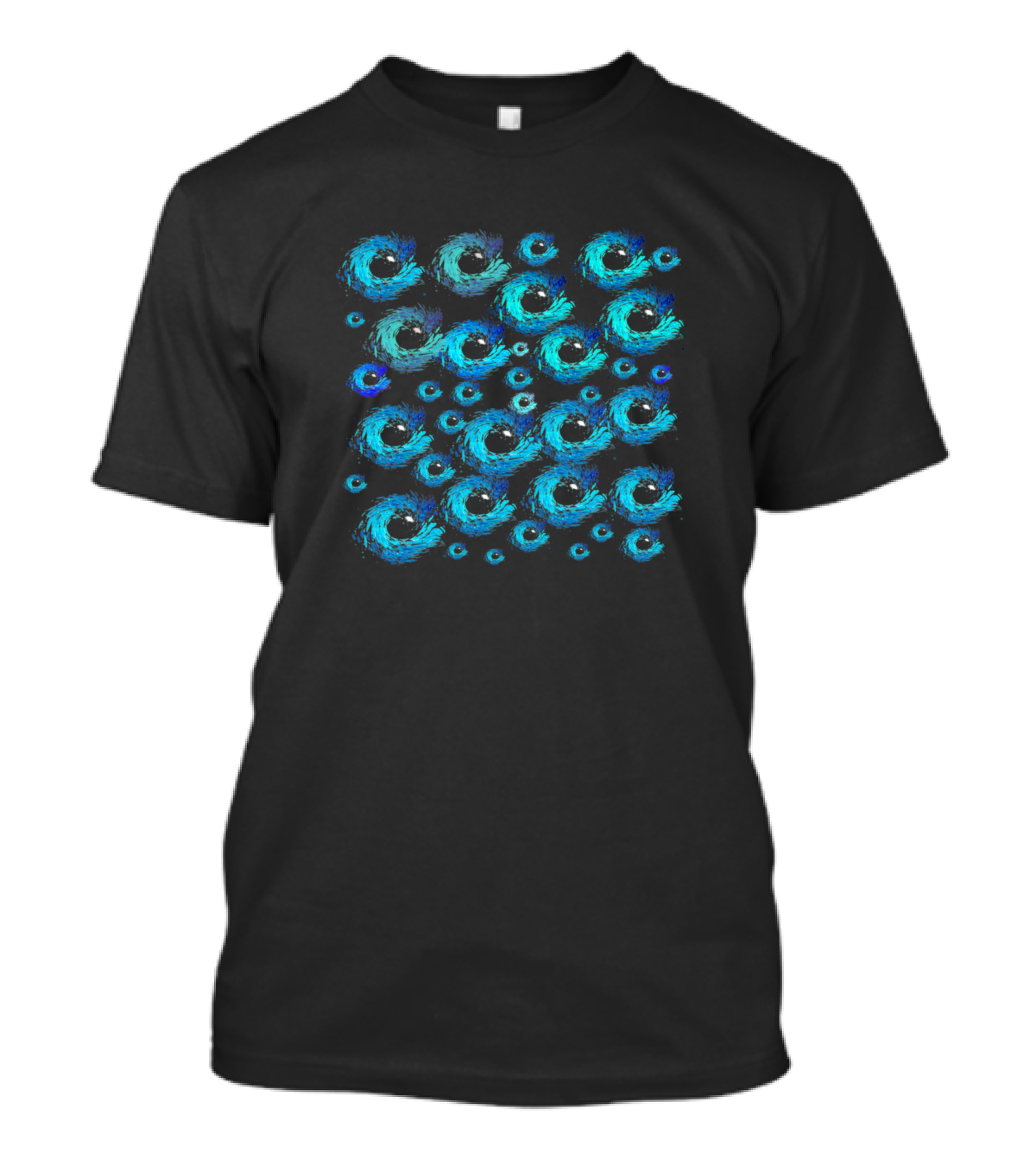 Whirlpool Swirling Blue Vortex T-Shirt