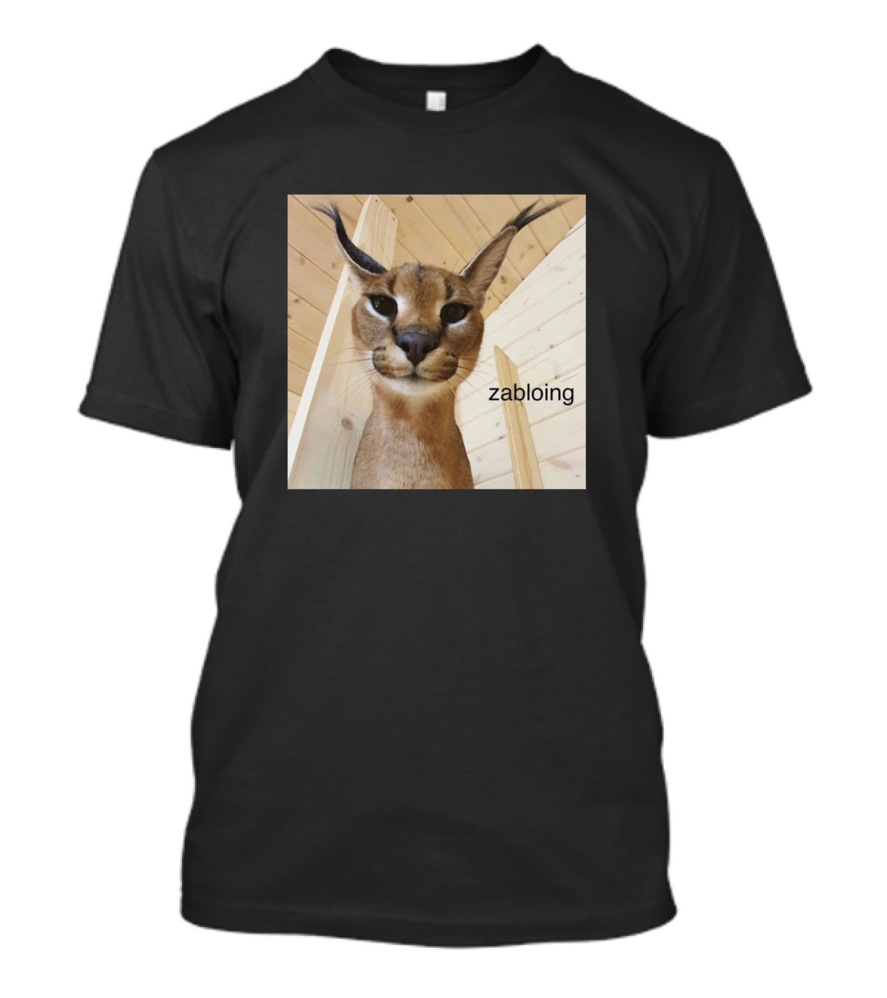 Zabloing Cat Meme Funny Animal Image T-Shirt