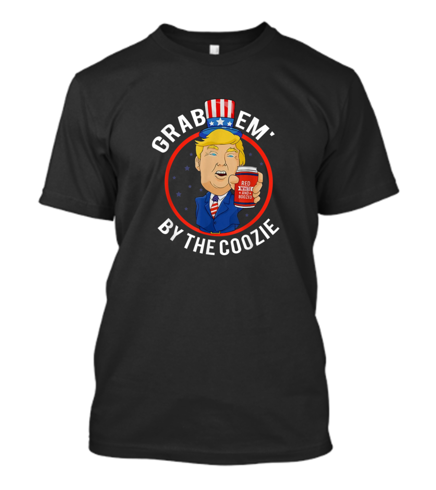 4Th Of July Trump Grab 'Em By The Coozie President Trump T-Shirt