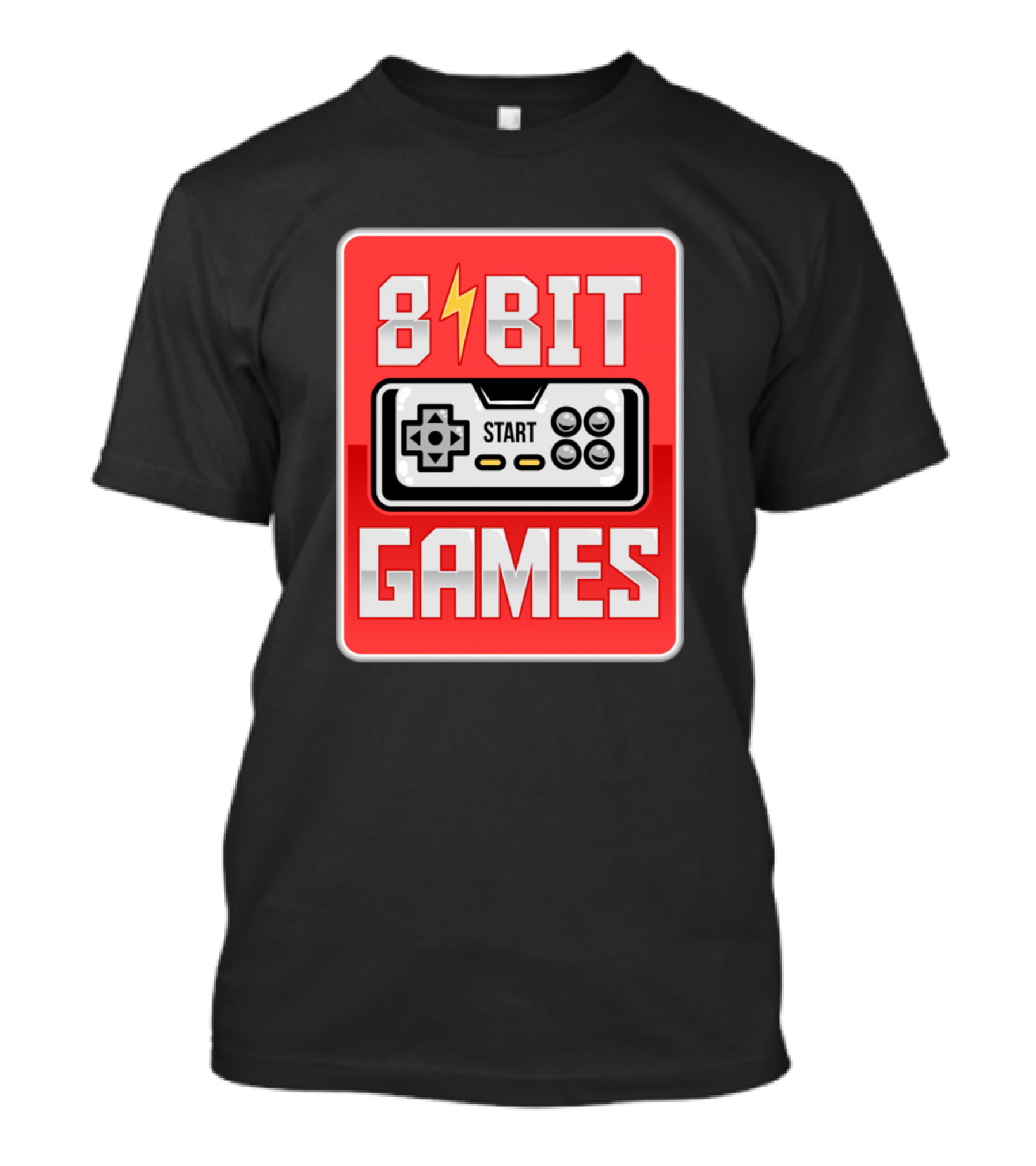 8 Bit Games Retro Controller Start T-Shirt