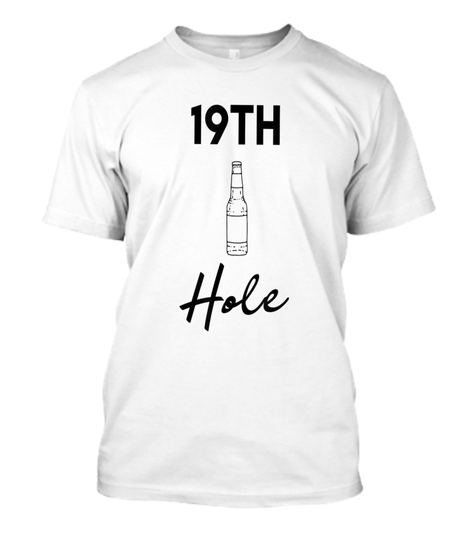 19Th Hole Beer Bottle Golf T-Shirt