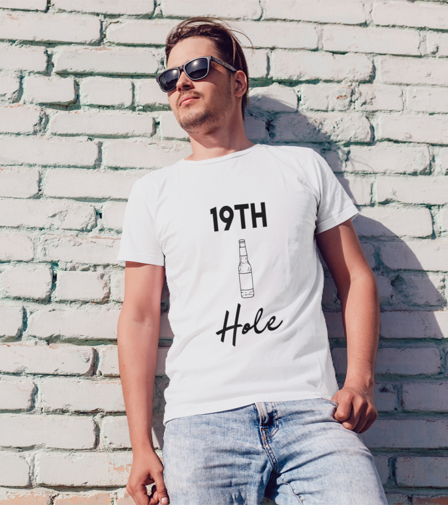 19Th Hole Beer Bottle Golf T-Shirt
