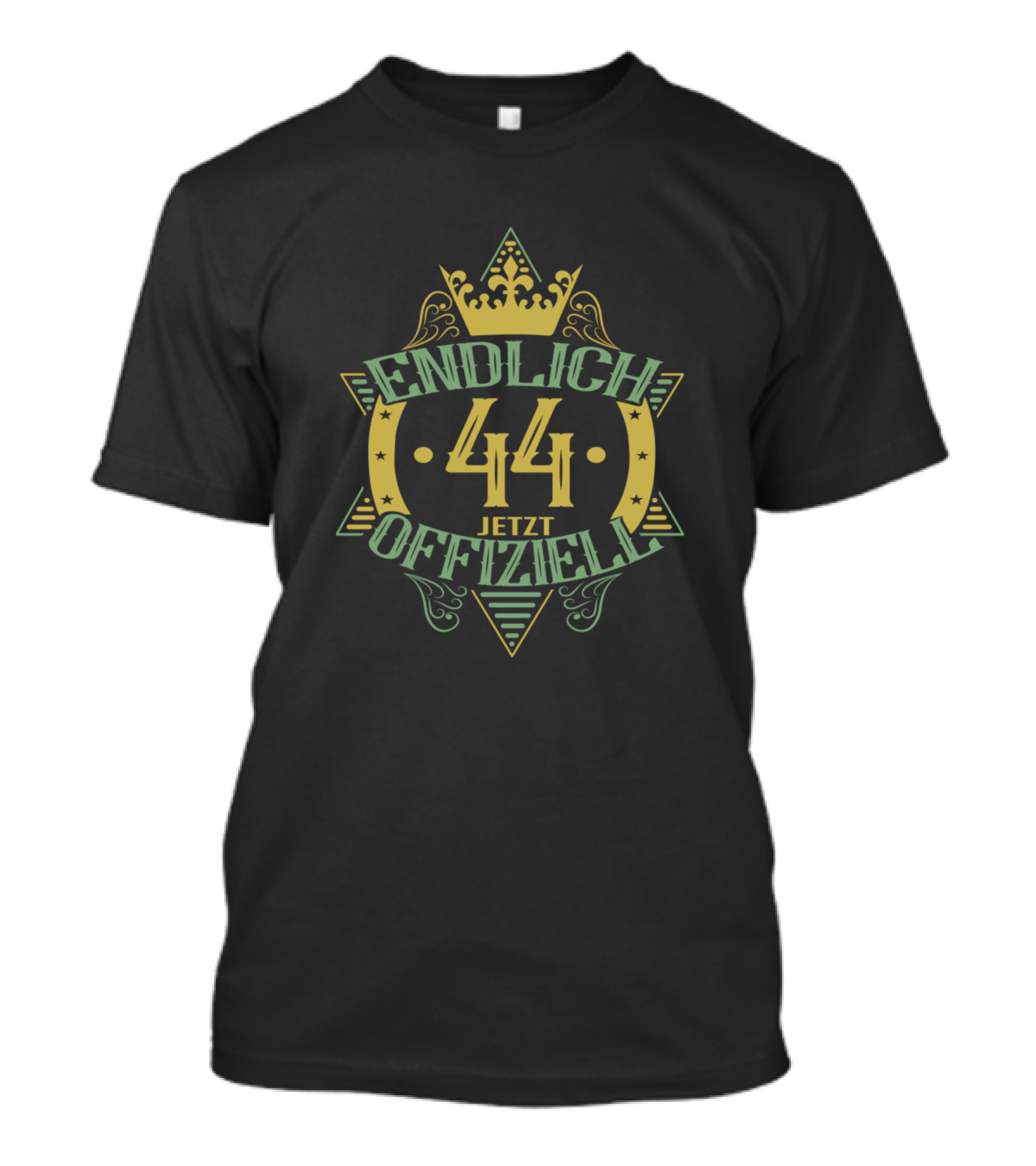 Endlich 44 Jetzt Offiziell Geburtstag Krone T-Shirt