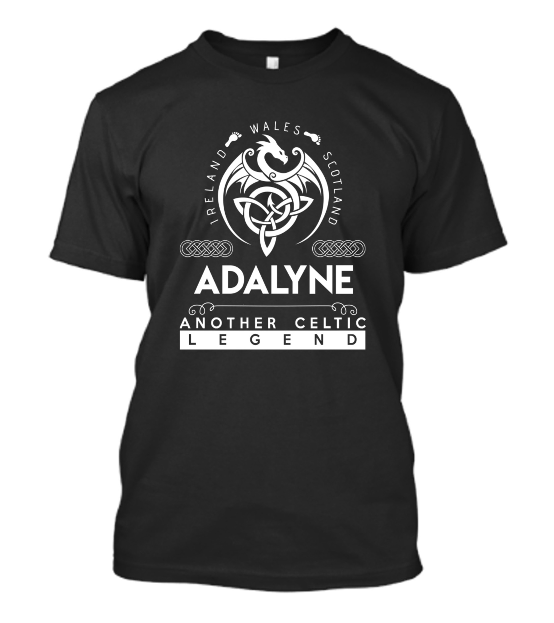 Adalyne Ireland Wales Scotland Celtic Dragon Knot Legend Adalyne T-Shirt