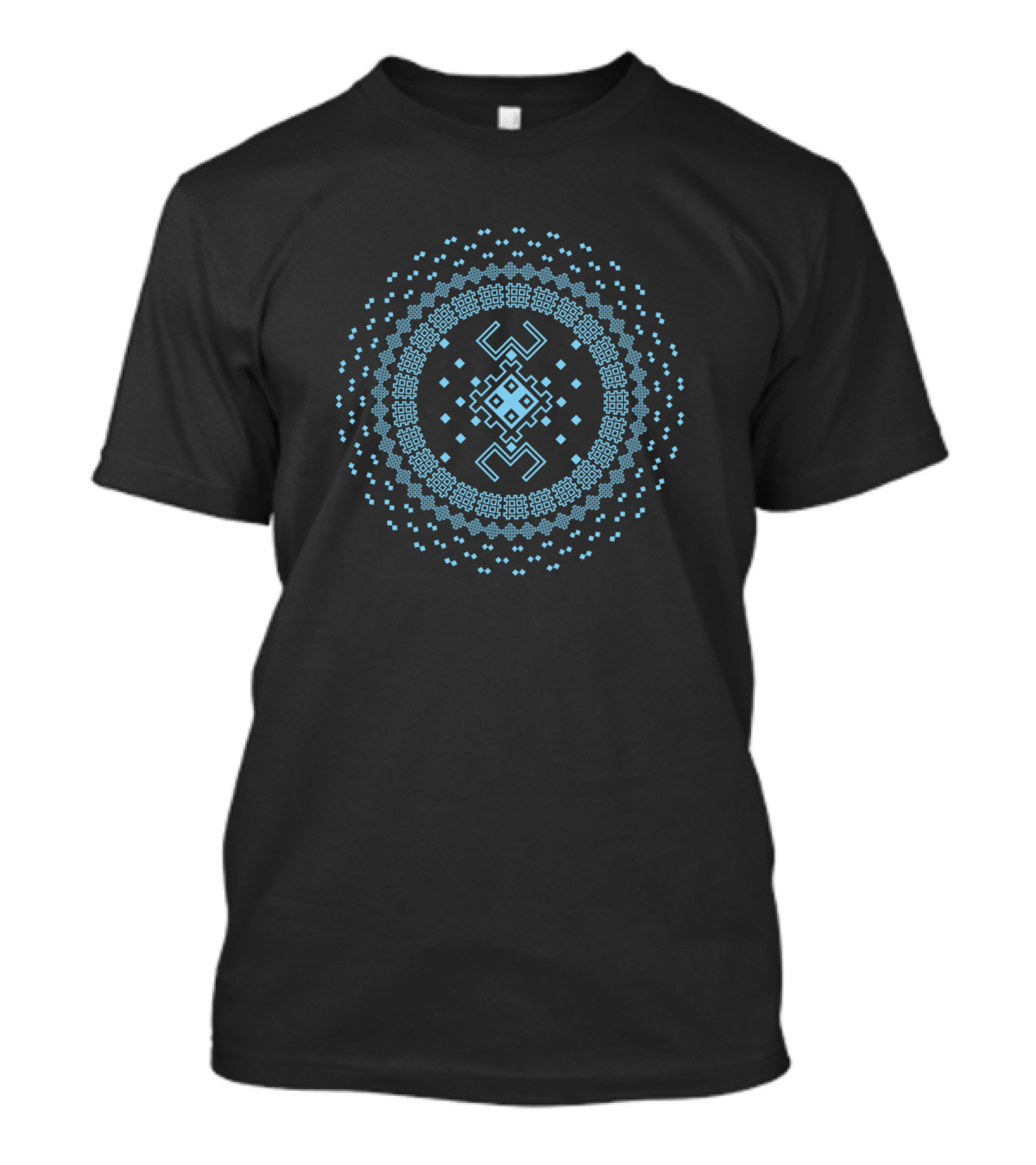 Amulet Magic Mandala Pixelated Sacred Geometry T-Shirt
