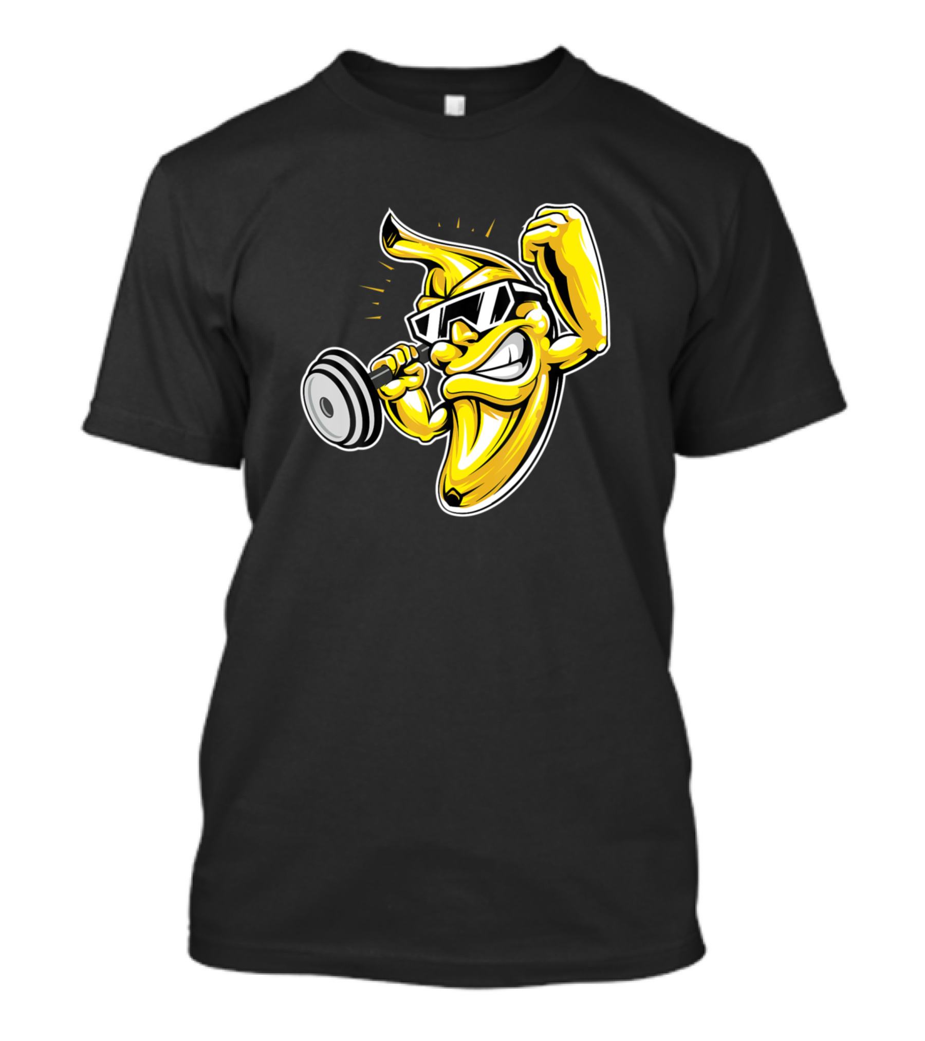 Muscular Banana Lifting Weights Bodybuilding T-Shirt