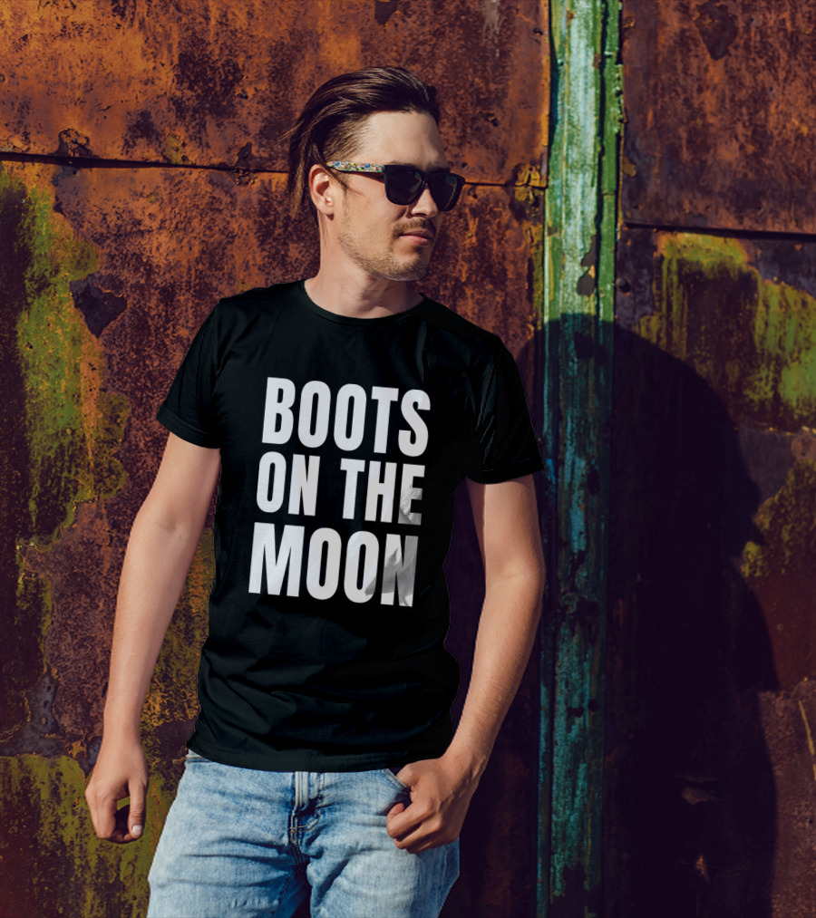Space Force Boots On The Moon T-Shirt
