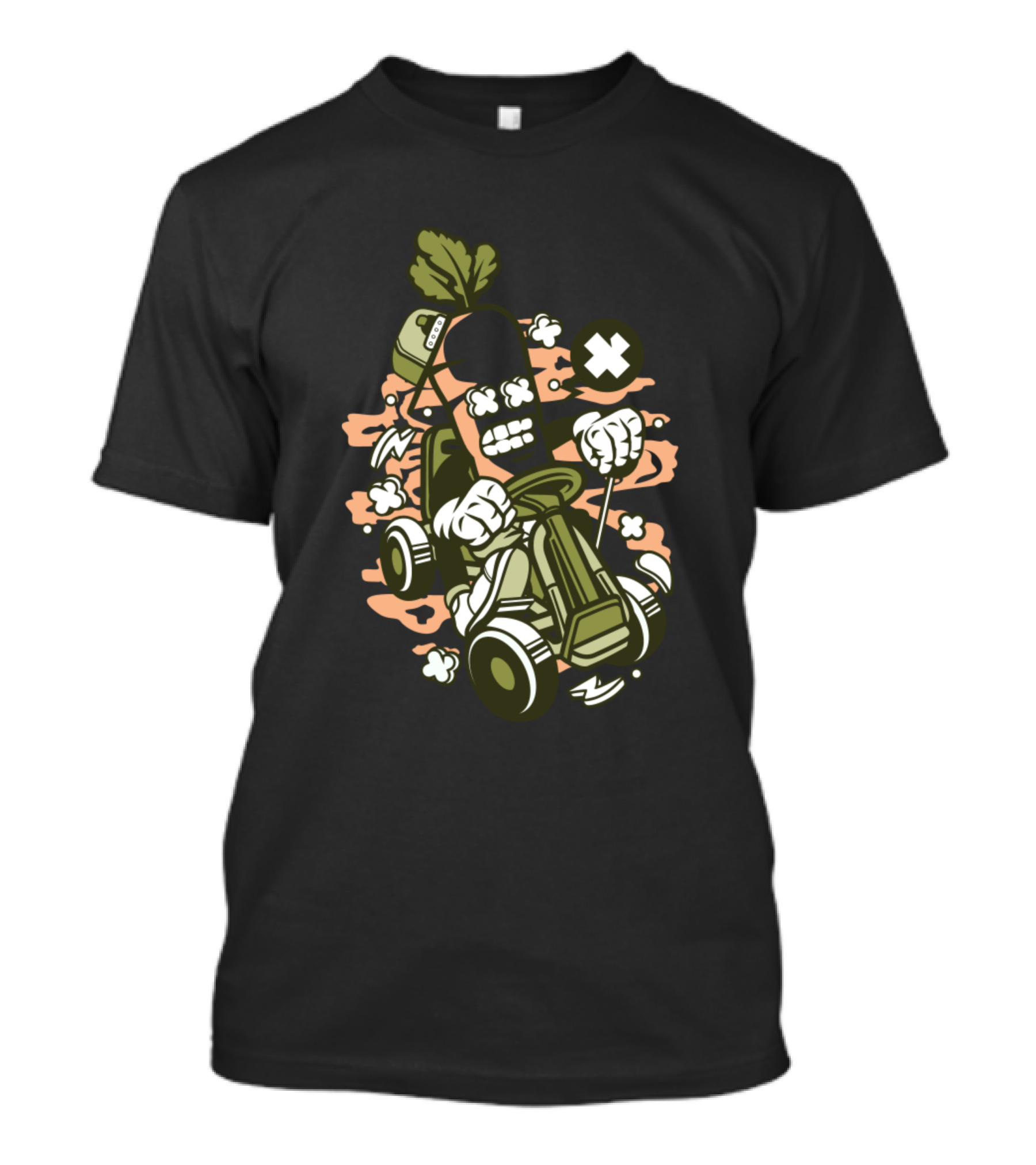 Carrot Gokart Rider Animated Characters Comics Racing Adventure T-Shirt