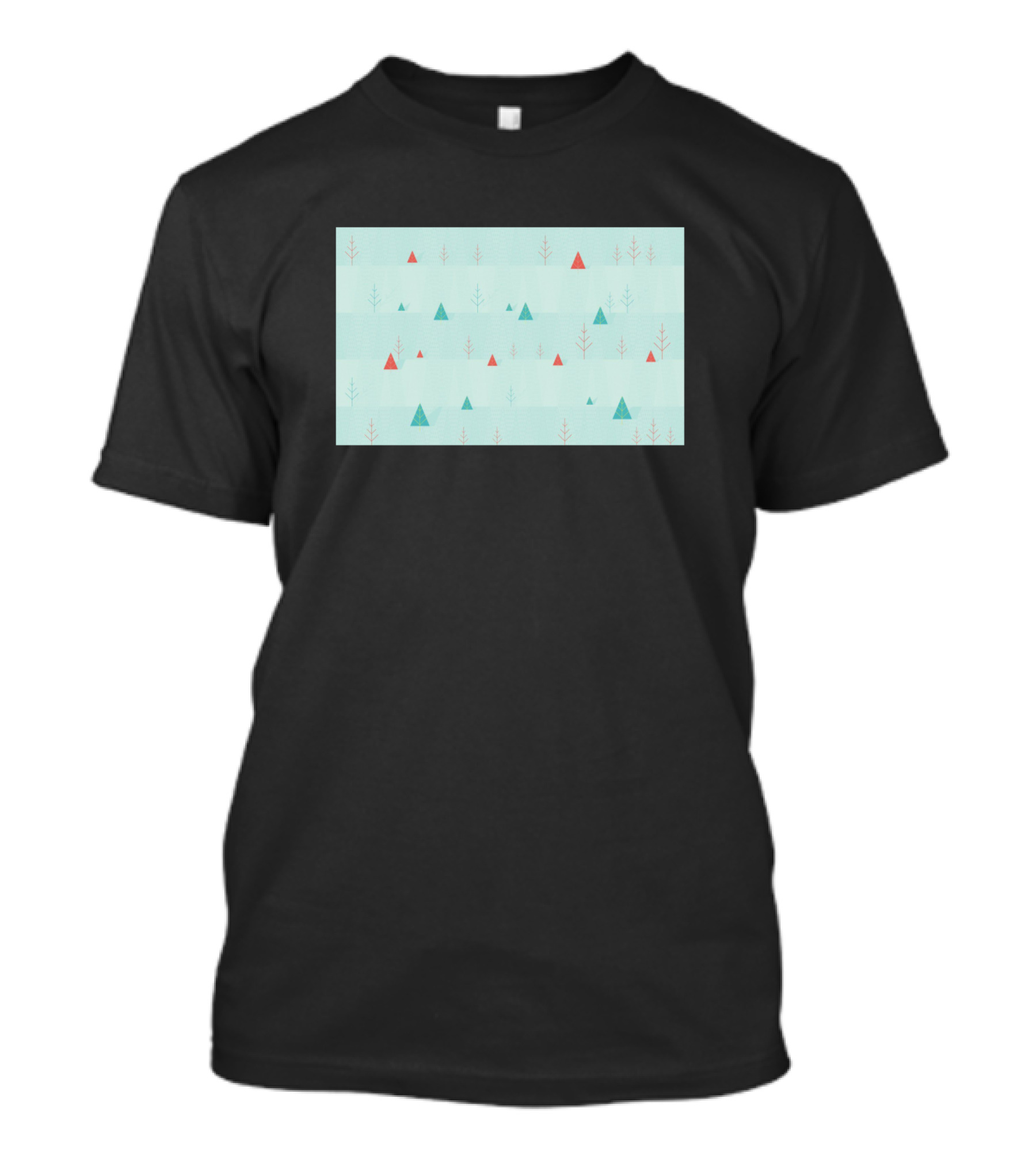 Christmas Trees Adventures Red And Green T-Shirt