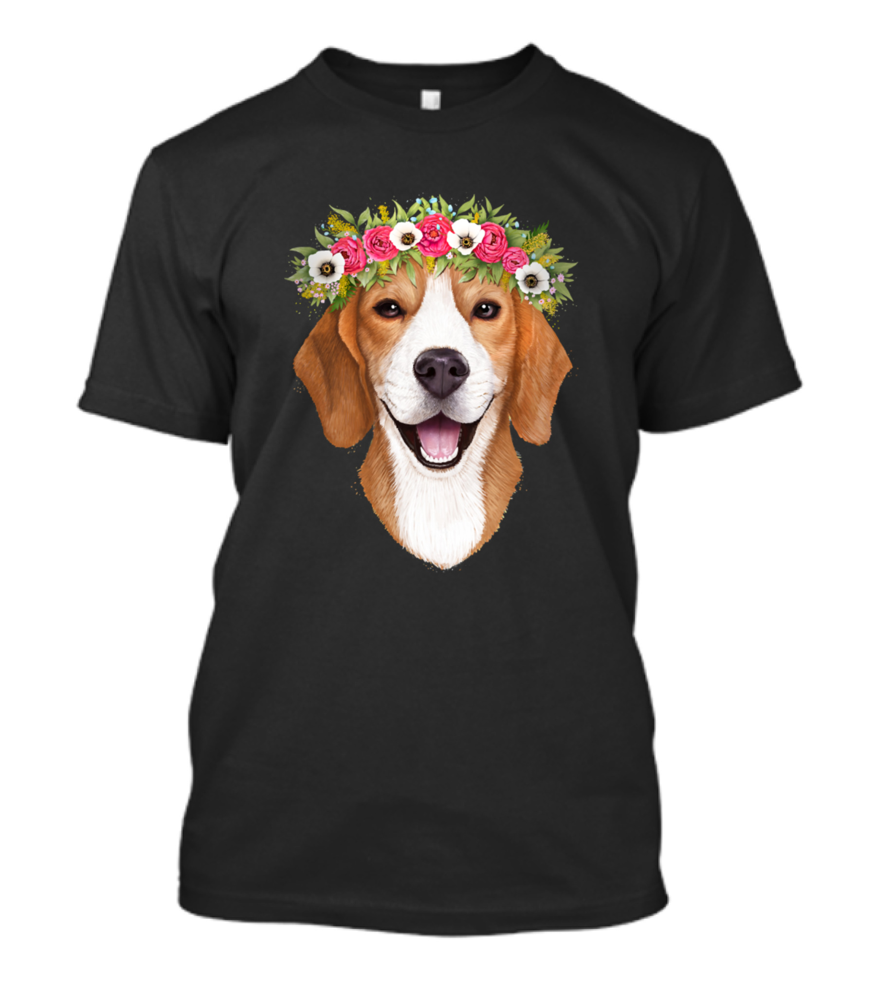 Beagle With Flower Crown T-Shirt