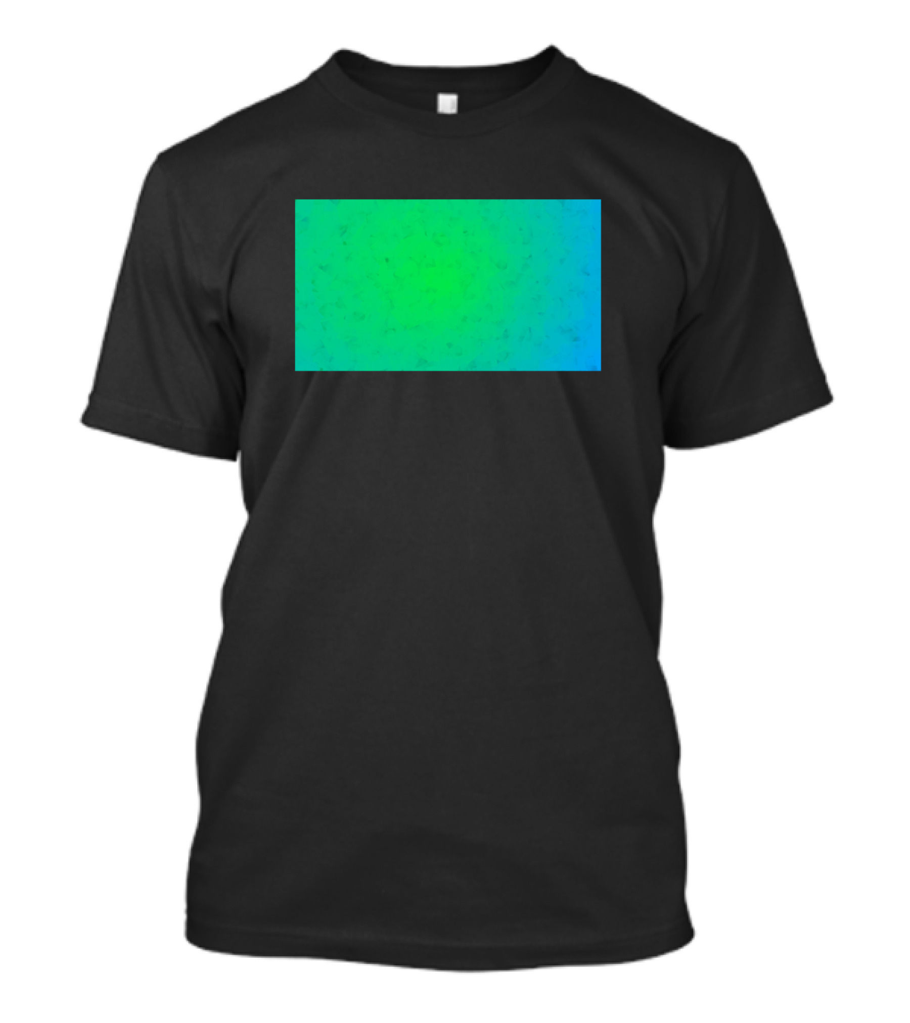 Gradient Green To Blue Transition T-Shirt