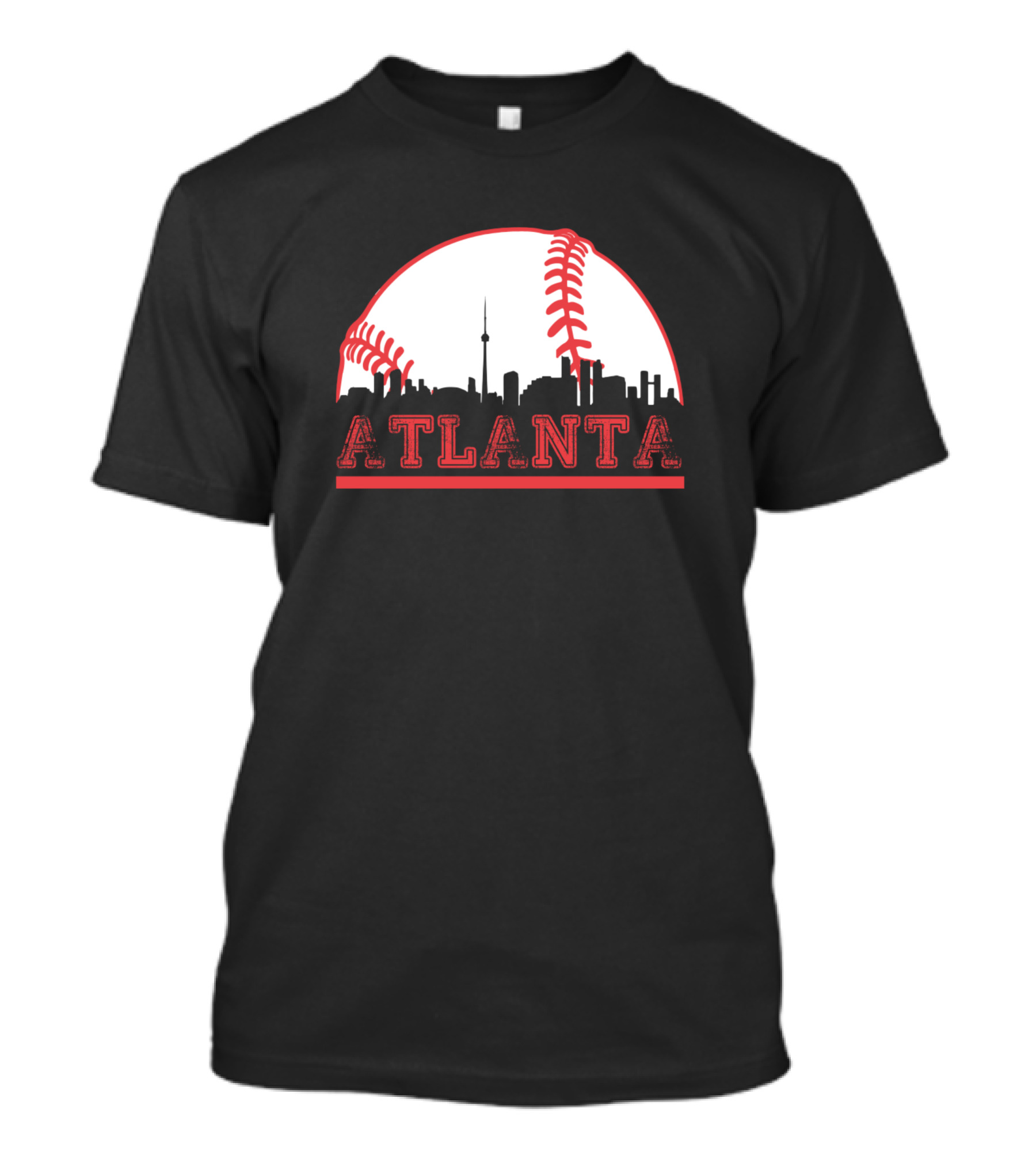 Atlanta Braves Baseball Skyline T-Shirt