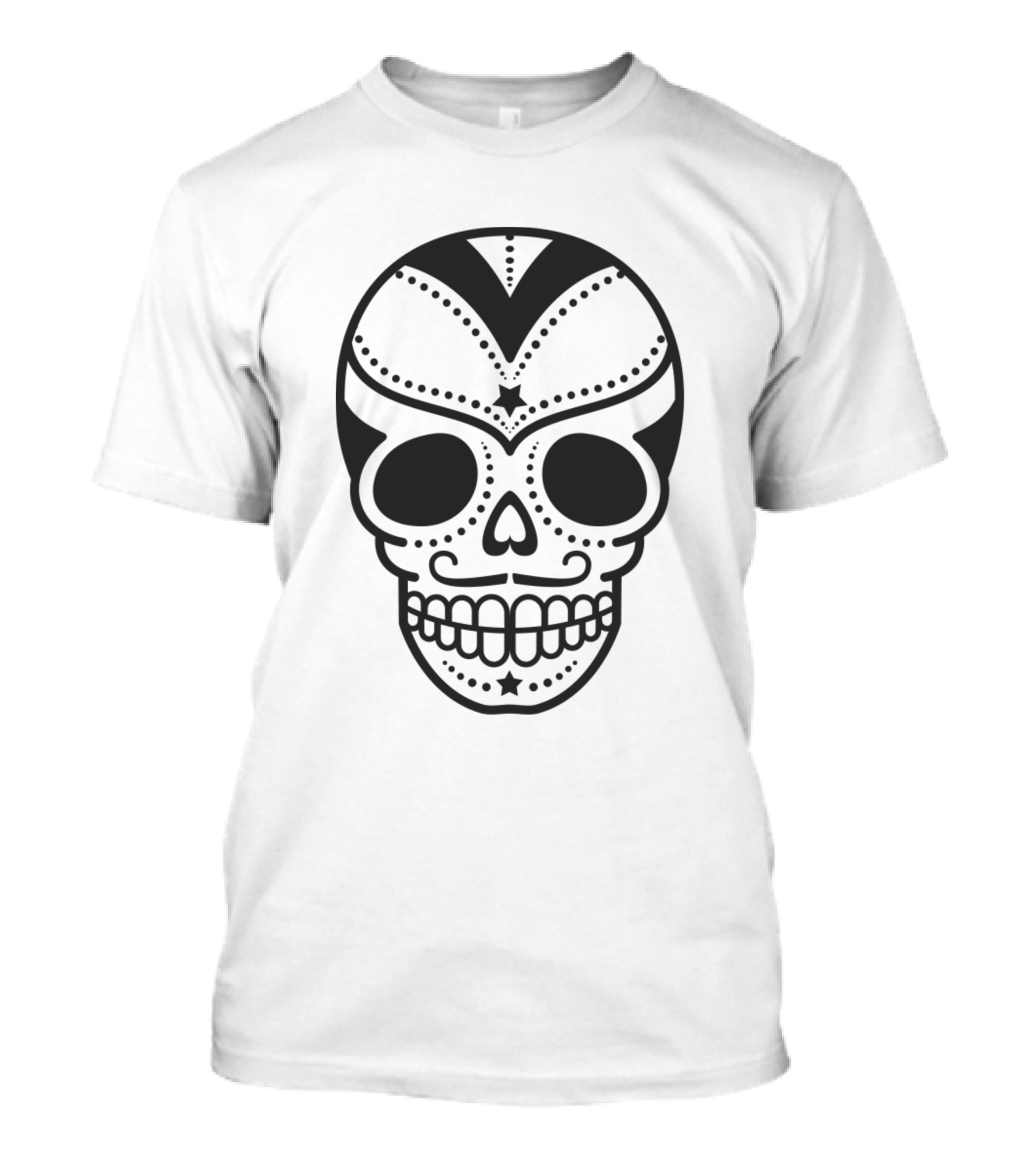 Hipster Skull Sugar T-Shirt