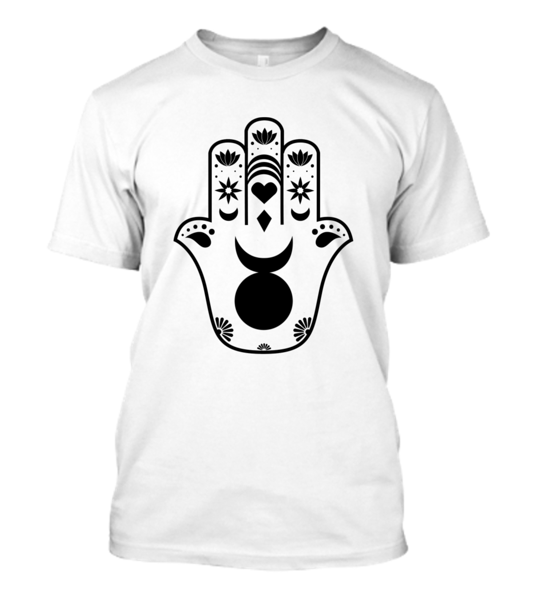 Horned God Hamsa Hand Symbol Mystic T-Shirt