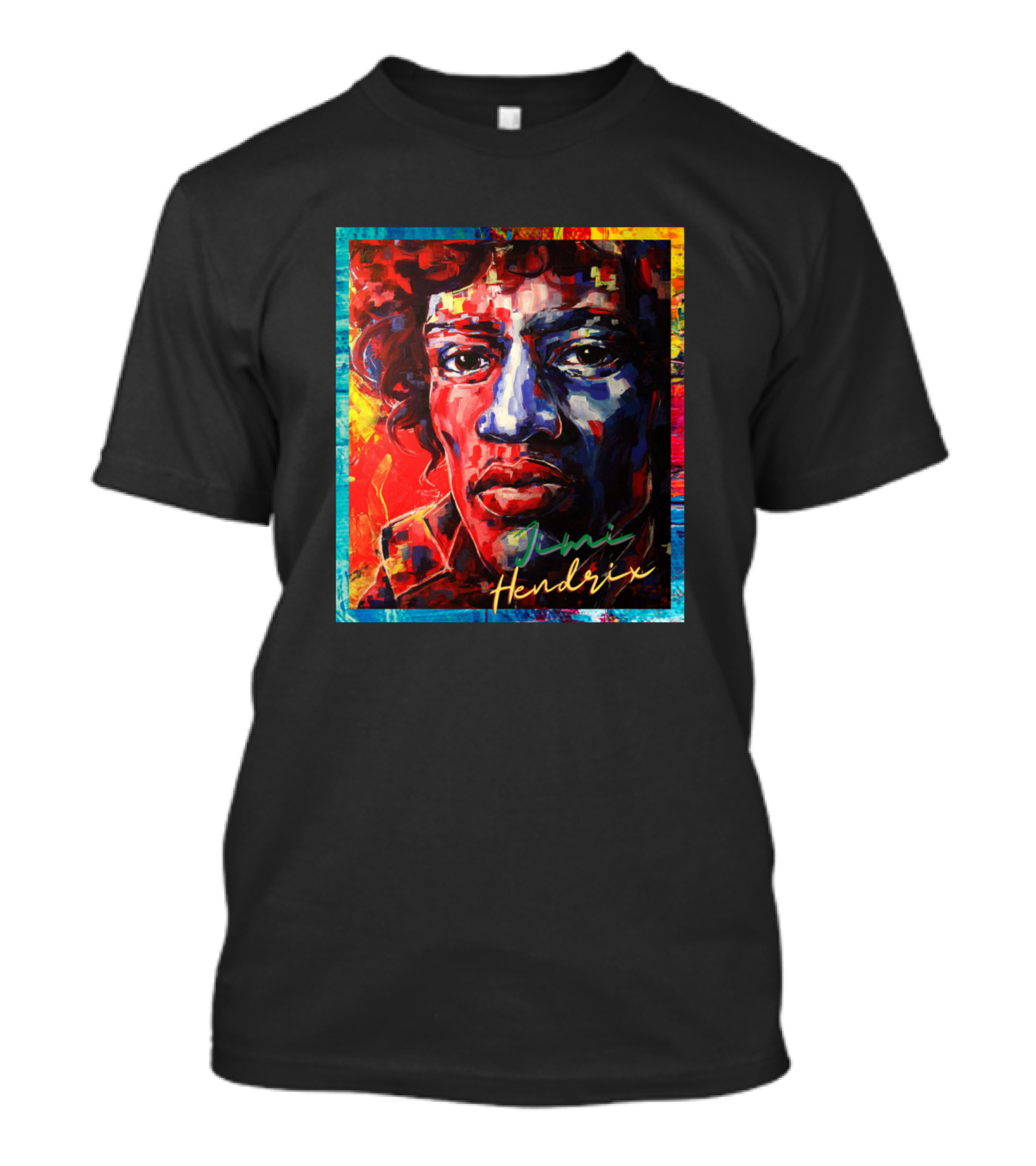 Jimi Hendrix Signature Colorful T-Shirt