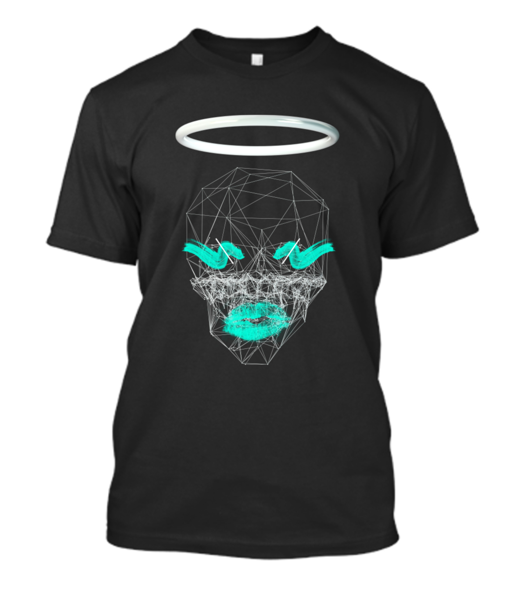 Kod Geometric Angelic Face Halo T-Shirt