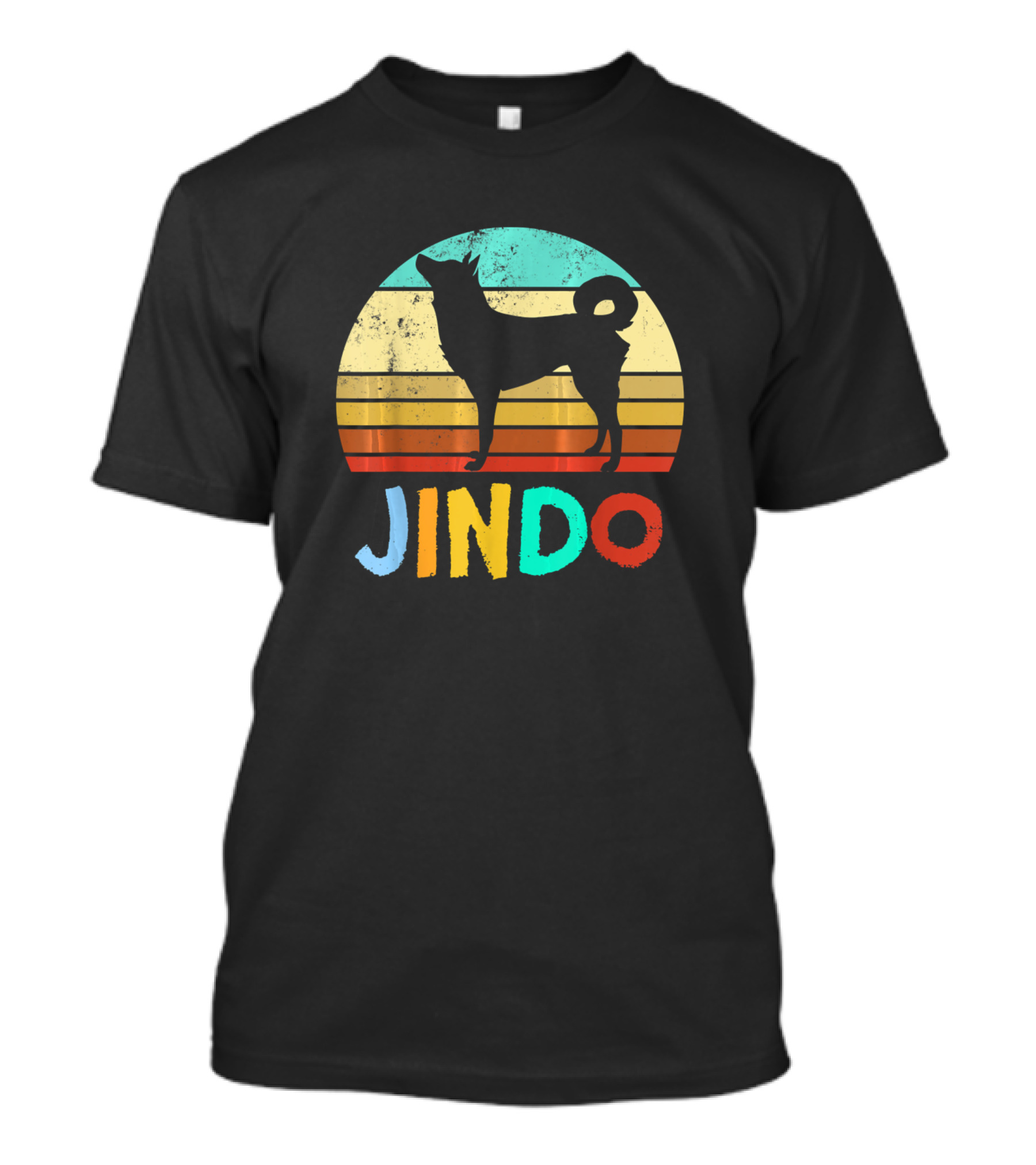 Korean Jindo Dog Owner Retro Pet Lover T-Shirt