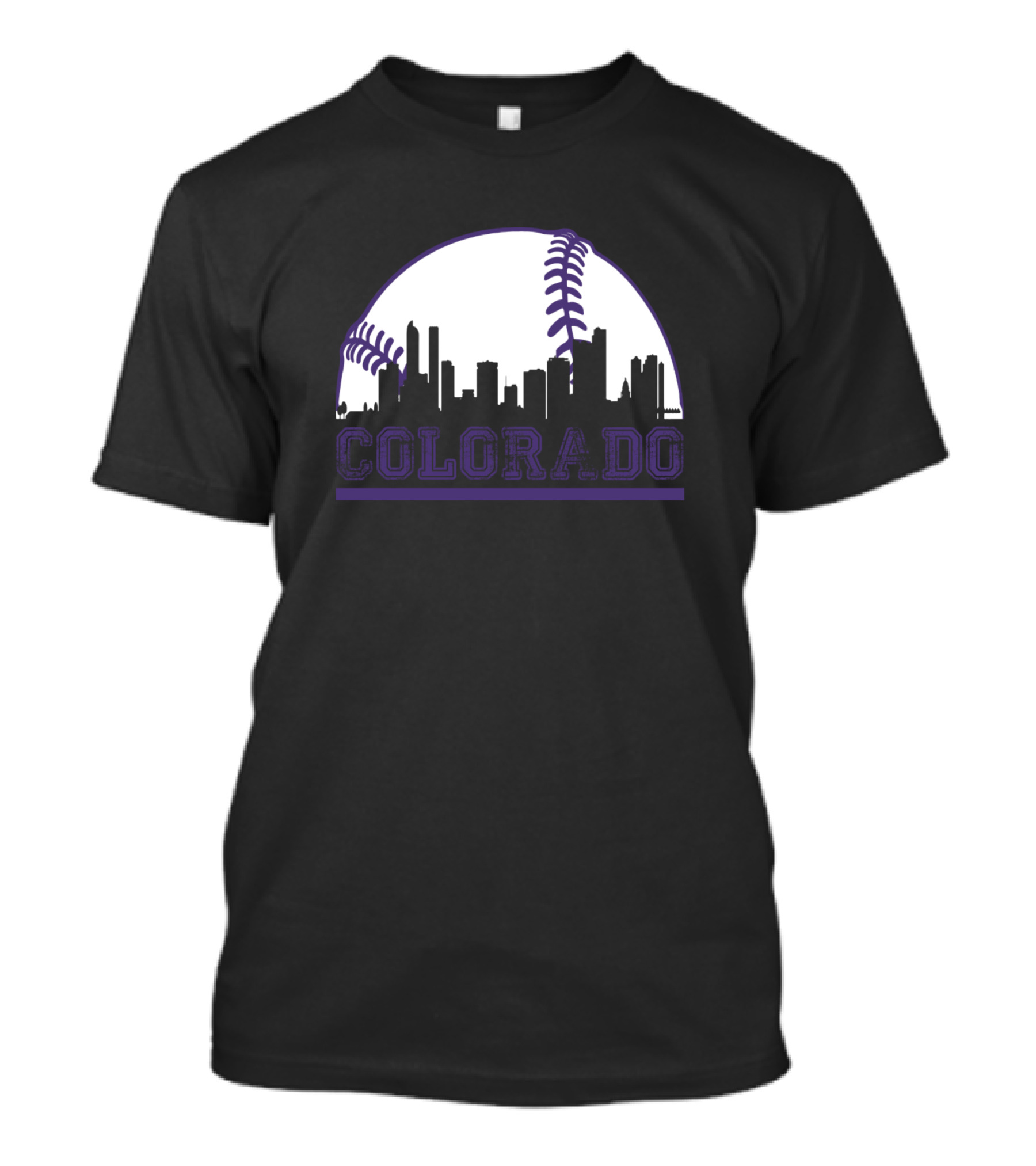 Colorado Rockies Baseball Skyline Lovers T-Shirt