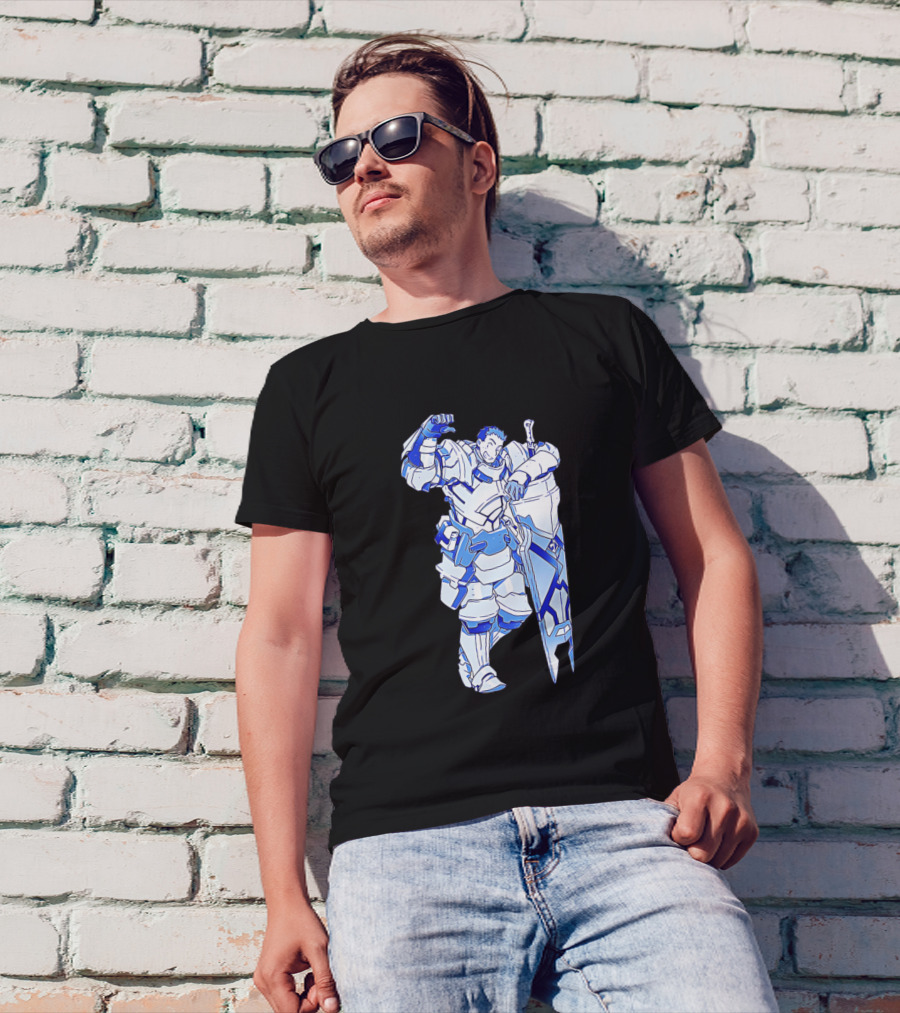 Naotsugu Character Armor Pose With Sword And Shield T-Shirt