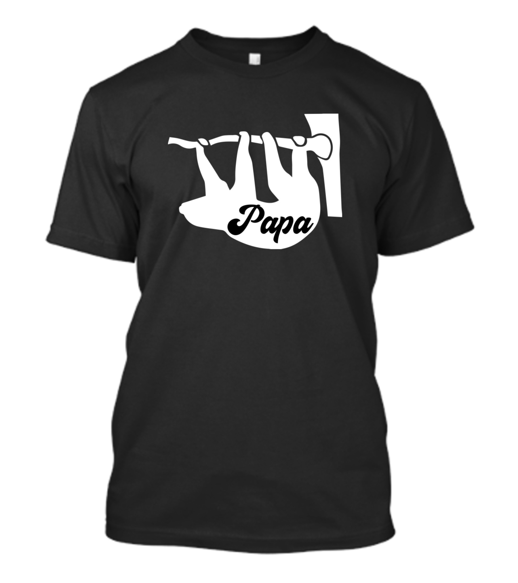 Papa Sloth Hanging Love R Family T-Shirt