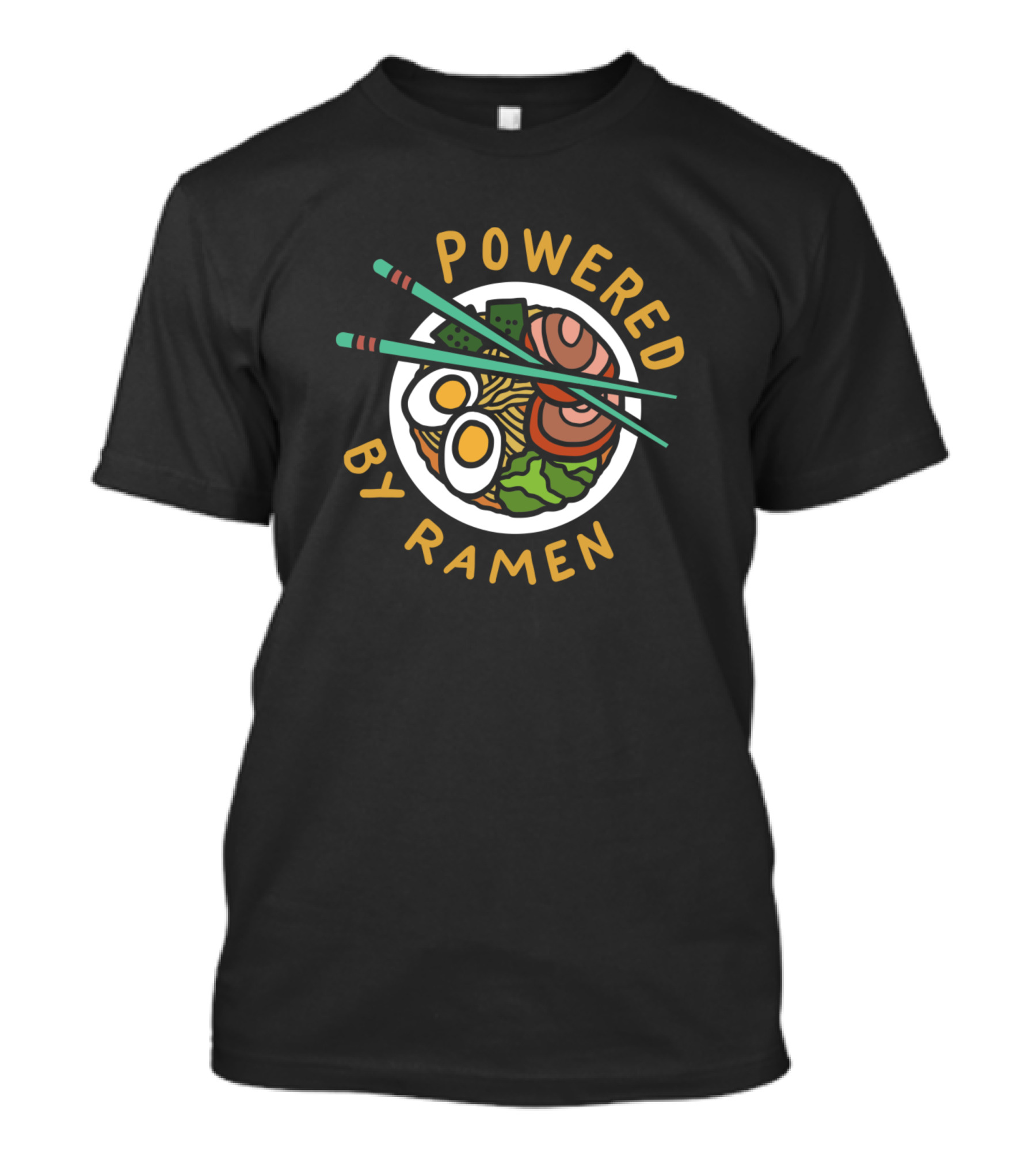 Powered By Ramen Noodles Anime Kawaii T-Shirt