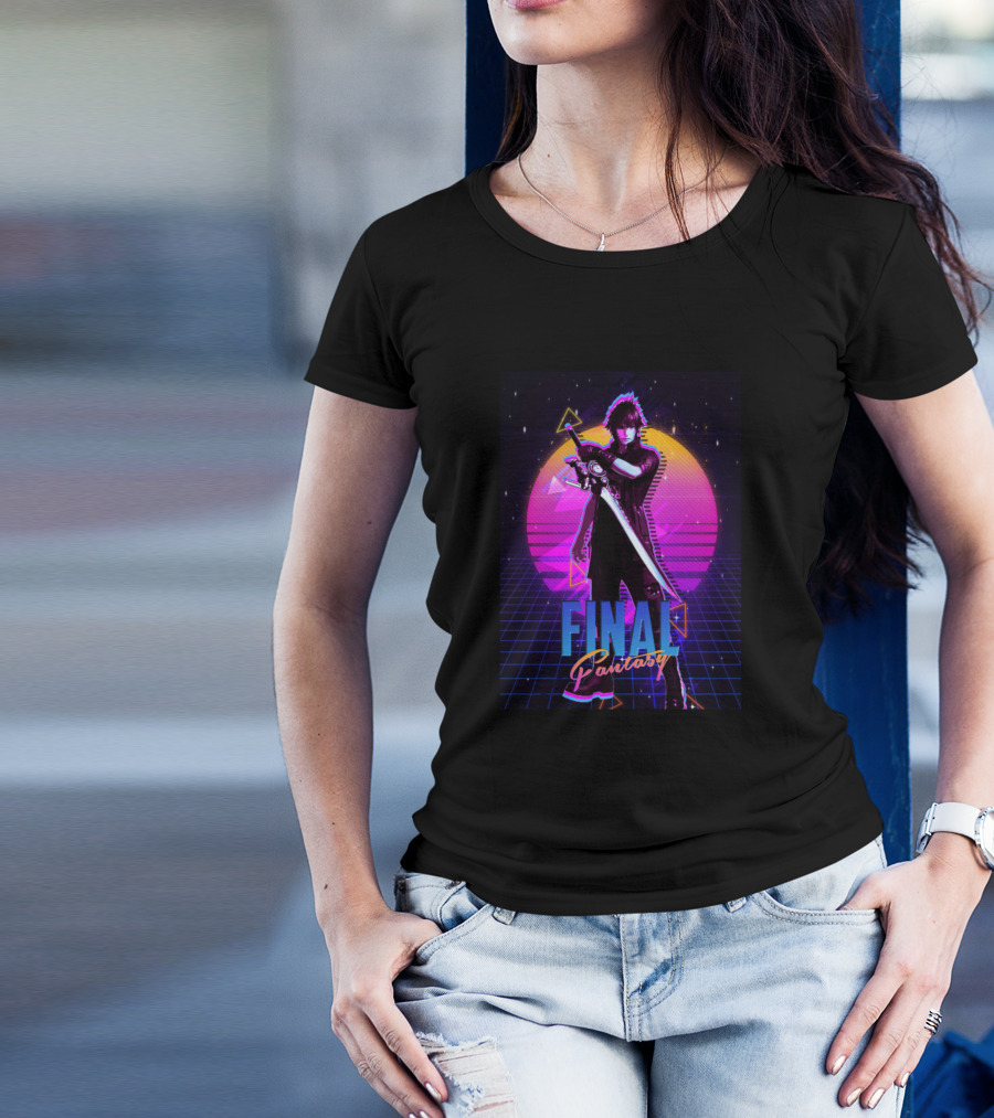 Final Fantasy Retro Ff Neon T-Shirt