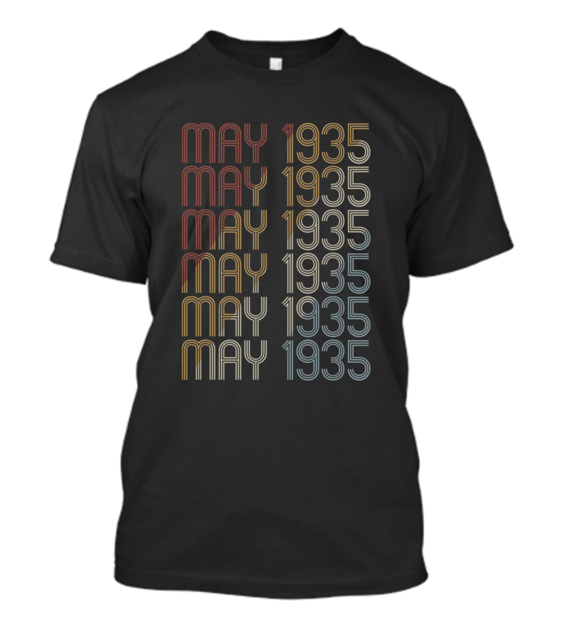May 1935 Retro Vintage Birthday T-Shirt