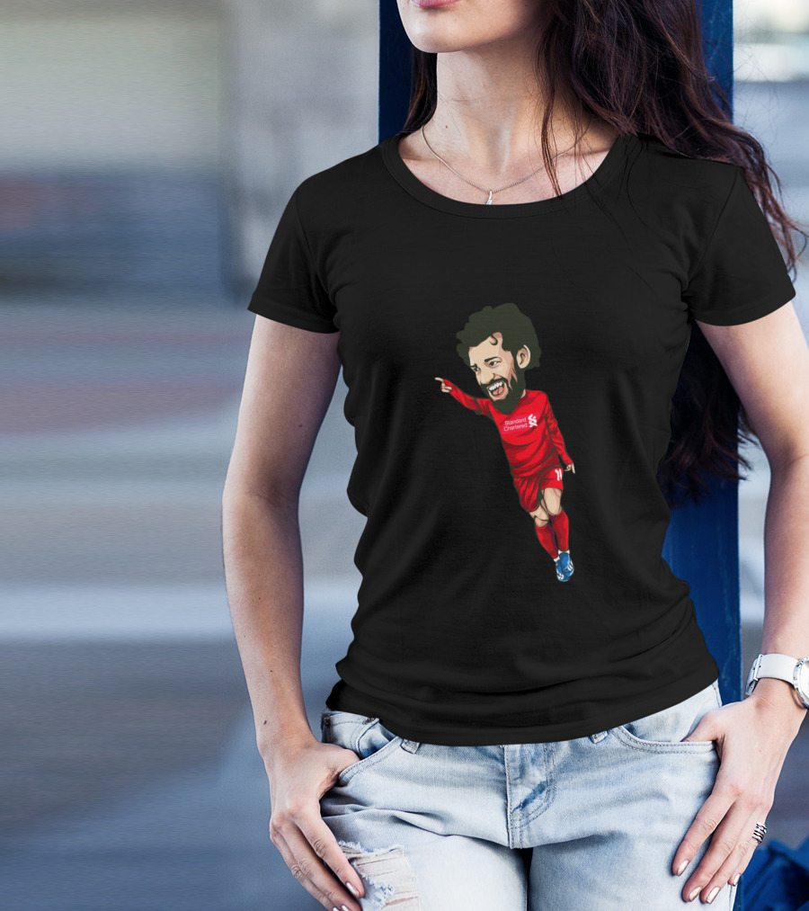 Salah Liverpool FC Standard Chartered Red Kit Number 11 T-Shirt