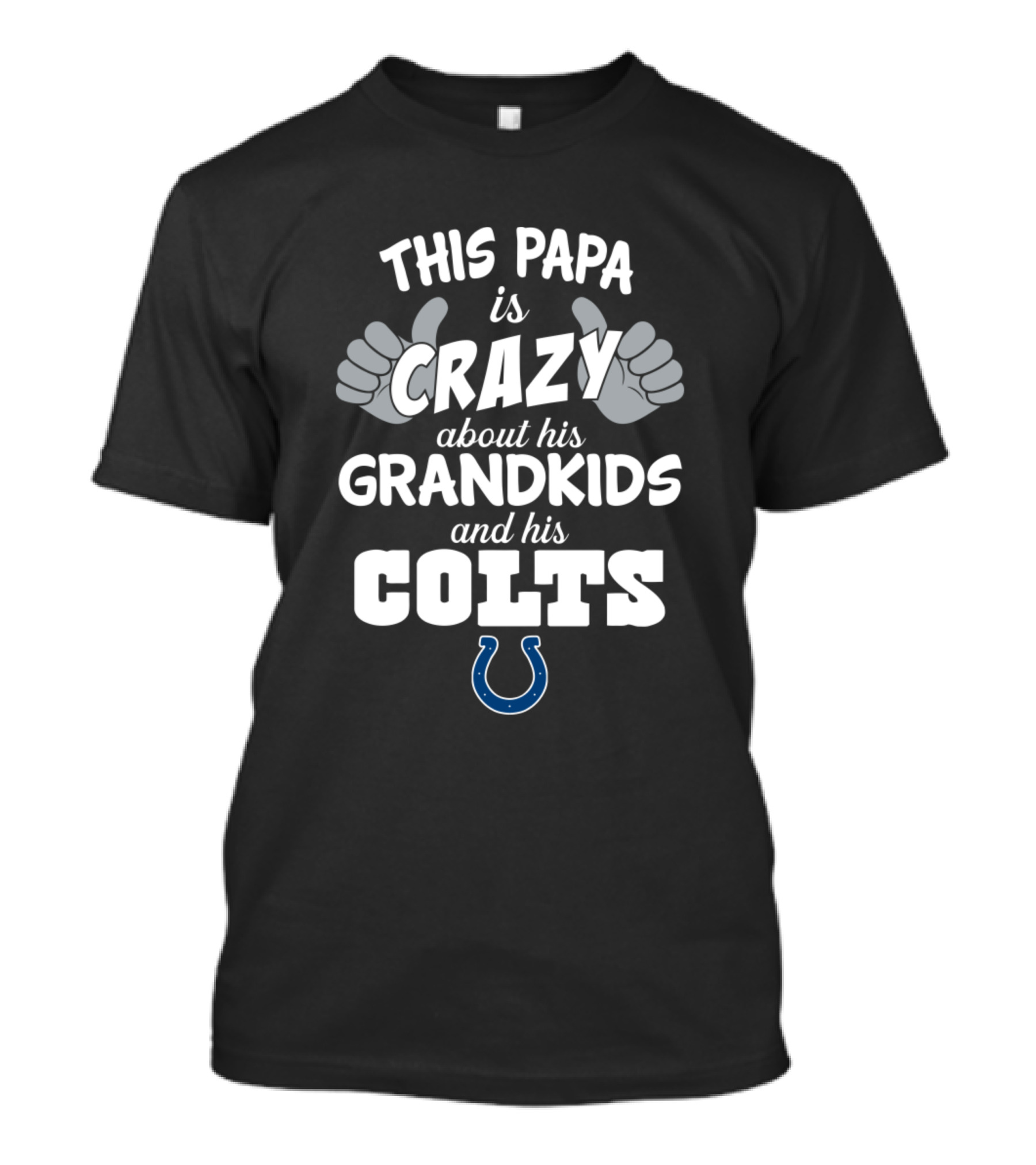 This Papa Is Crazy About His Grandkids And His Colts T-Shirt