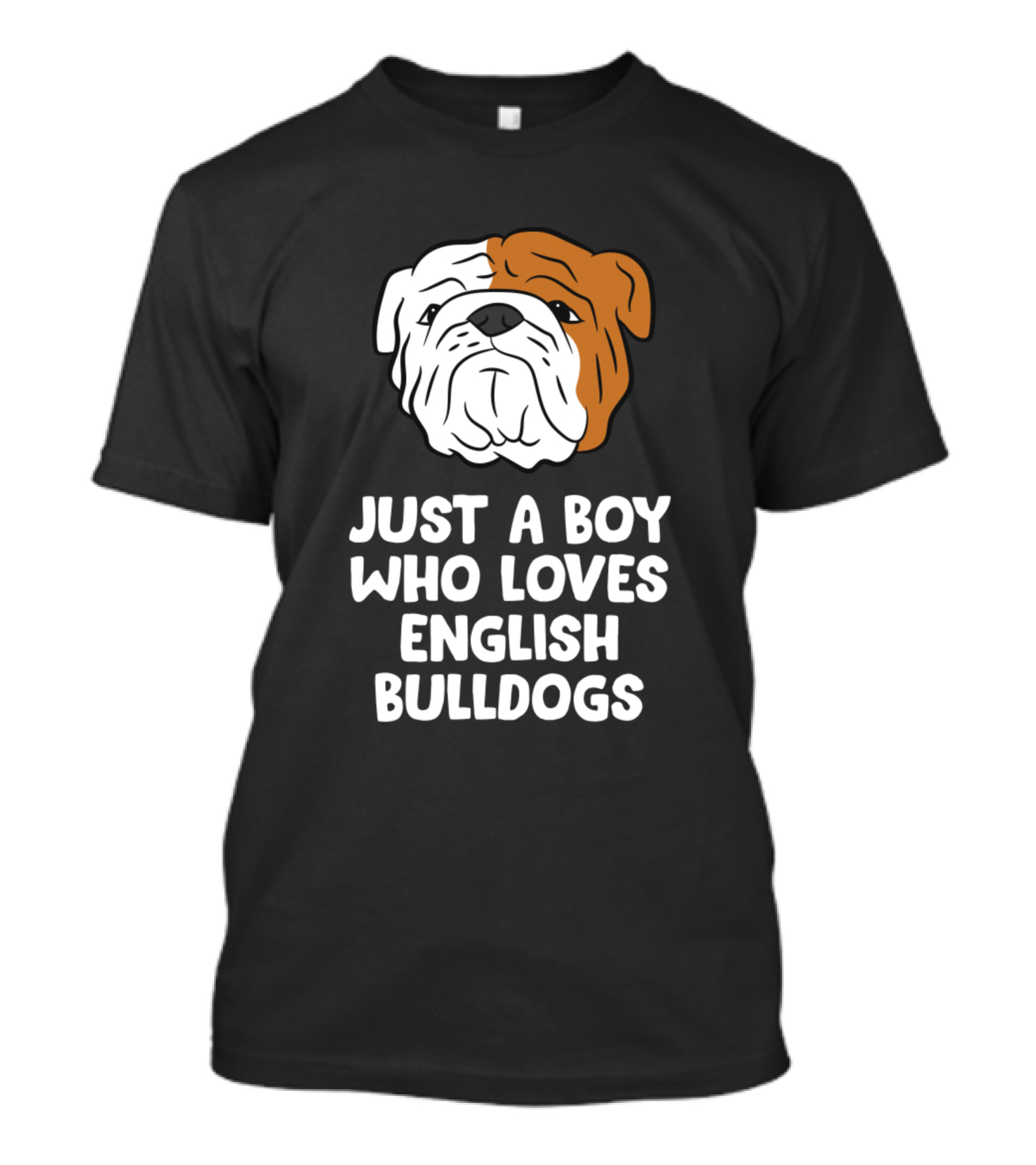 Just A Boy Passionate About English Bulldogs T-Shirt