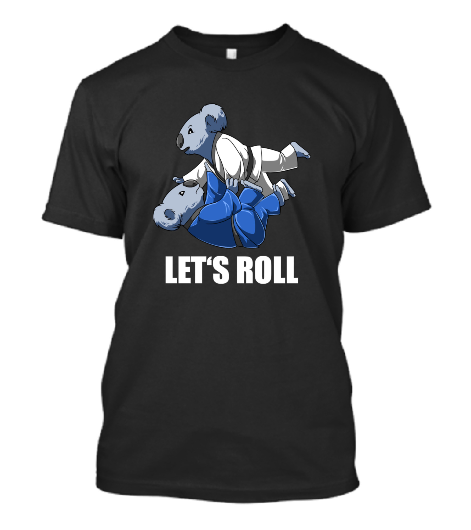 Let's Roll Koala BJJ And Jiu Jitsu Bear Fores T-Shirt
